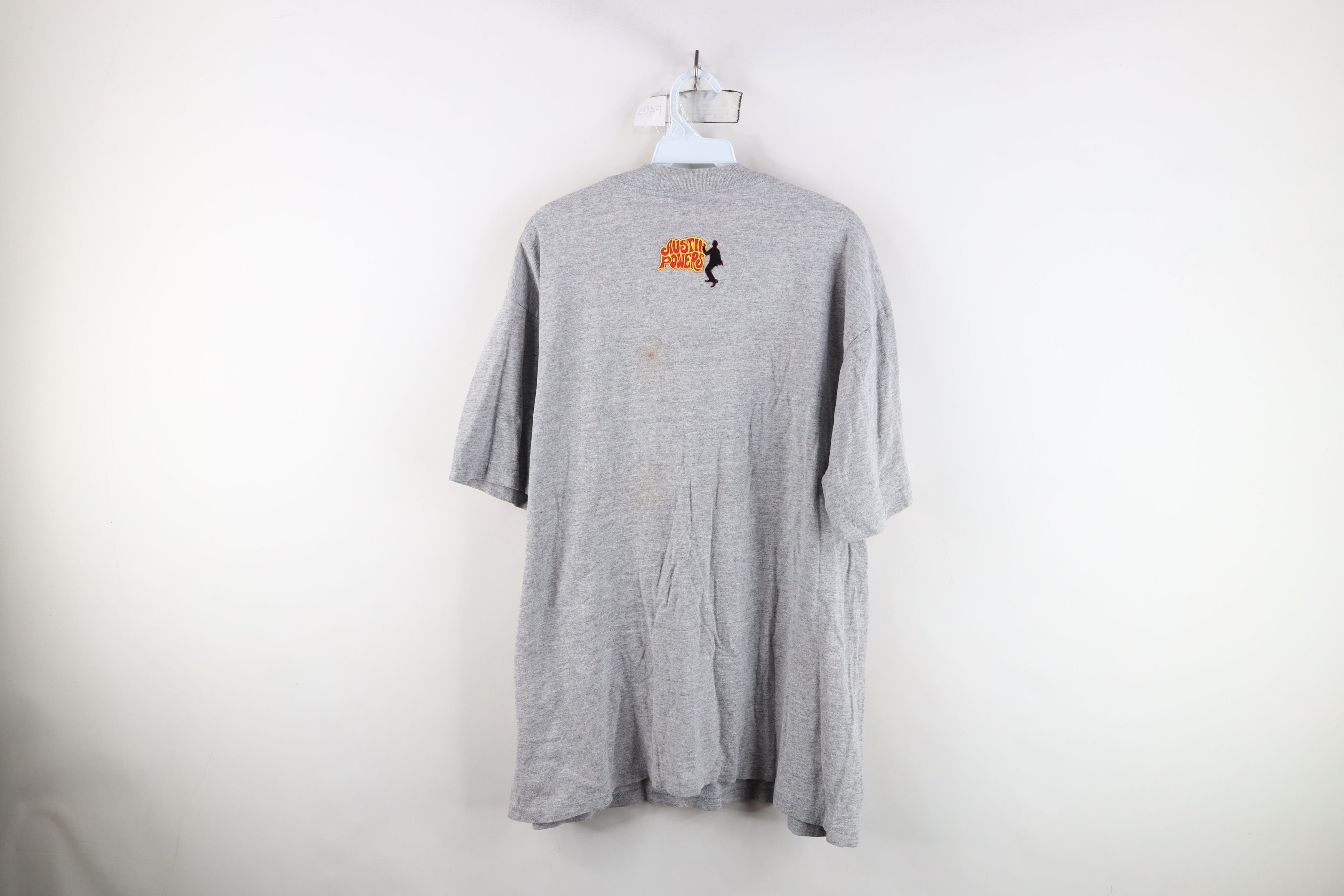 Vintage Vintage 90s Powers The Spy Who Shagged Me T-Shirt Gray USA Size US XL / EU 56 / 4 - 12 Thumbnail