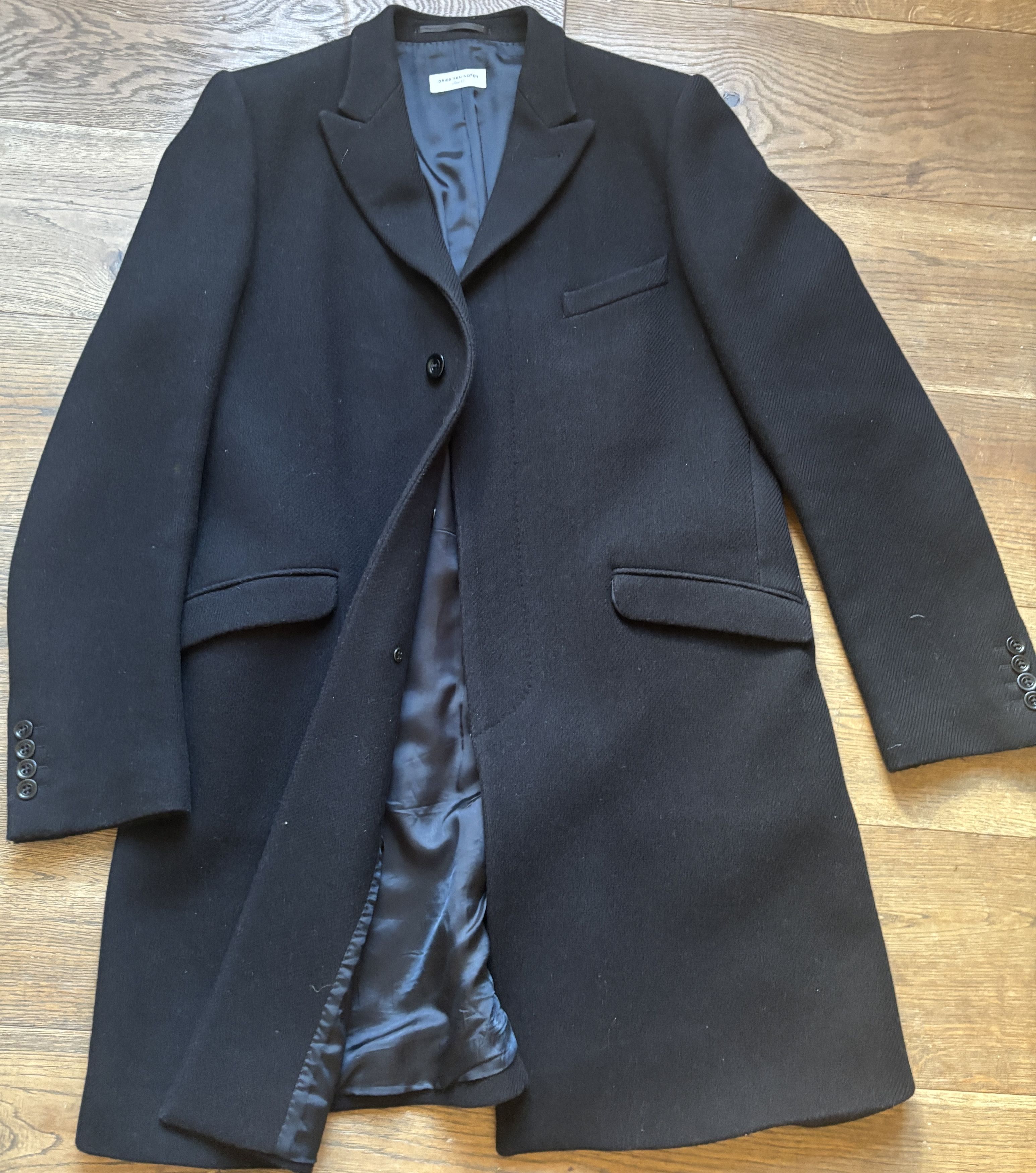 Dries Van Noten Dries Van Noten wool single breasted coat mens, size 50 Size US M / EU 48-50 / 2 - 1 Thumbnail
