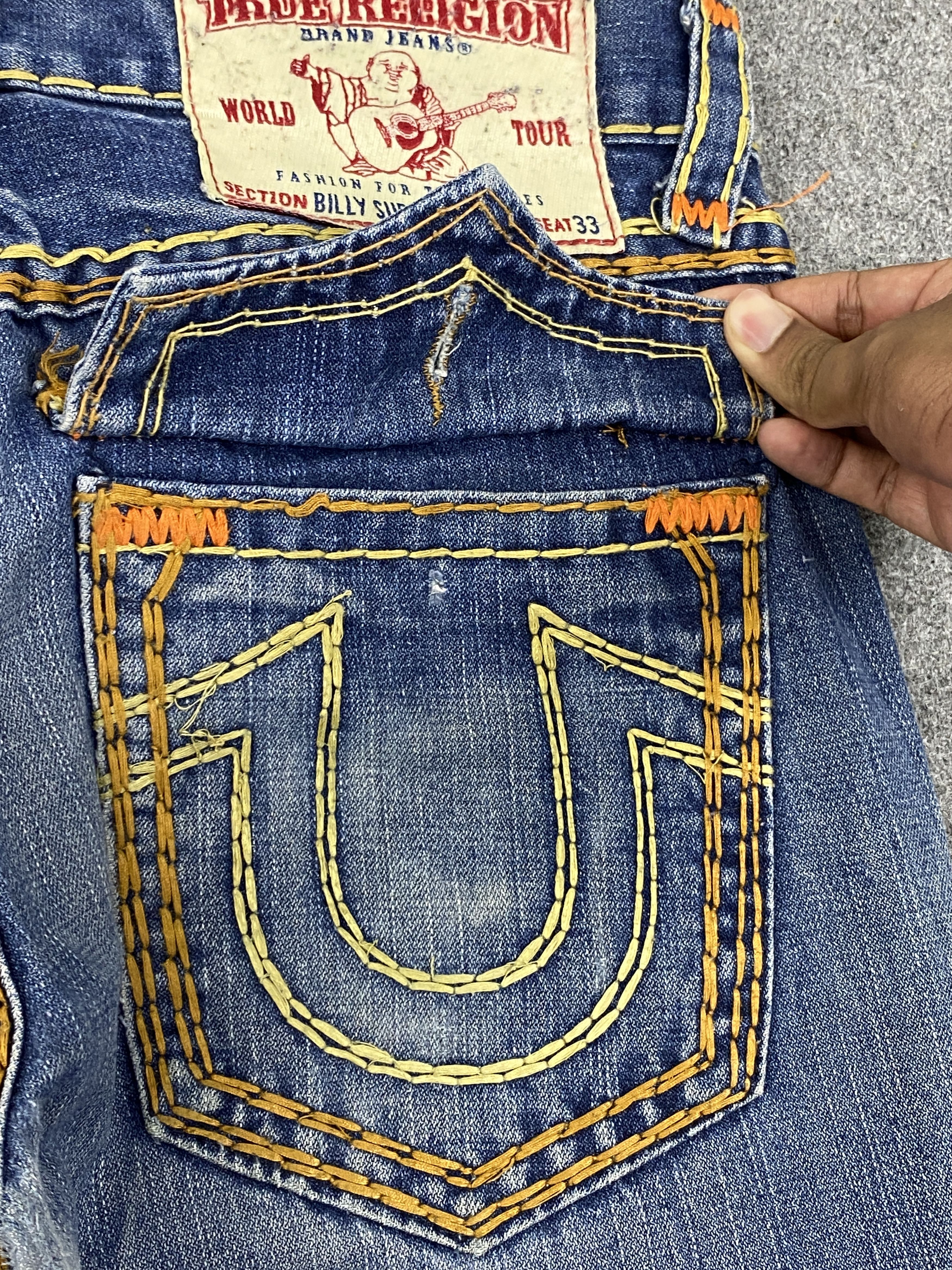 True Religion Vintage True Religion Made In USA Denim Jeans DP2721 Size US 32 / EU 48 - 20 Thumbnail