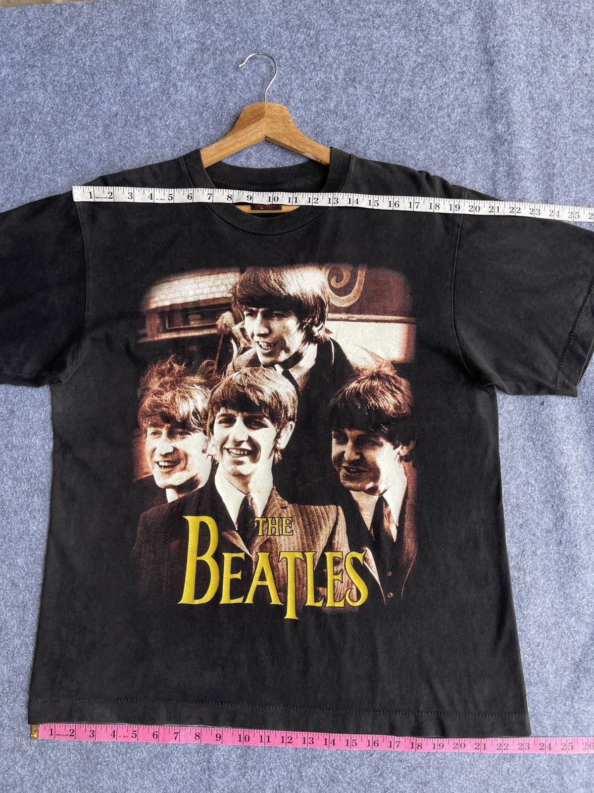 Band Tees Last Drop🔥Rare🔥Vintage 90s FADED The Beatles Bootleg T Shirt Size US L / EU 52-54 / 3 - 10 Thumbnail