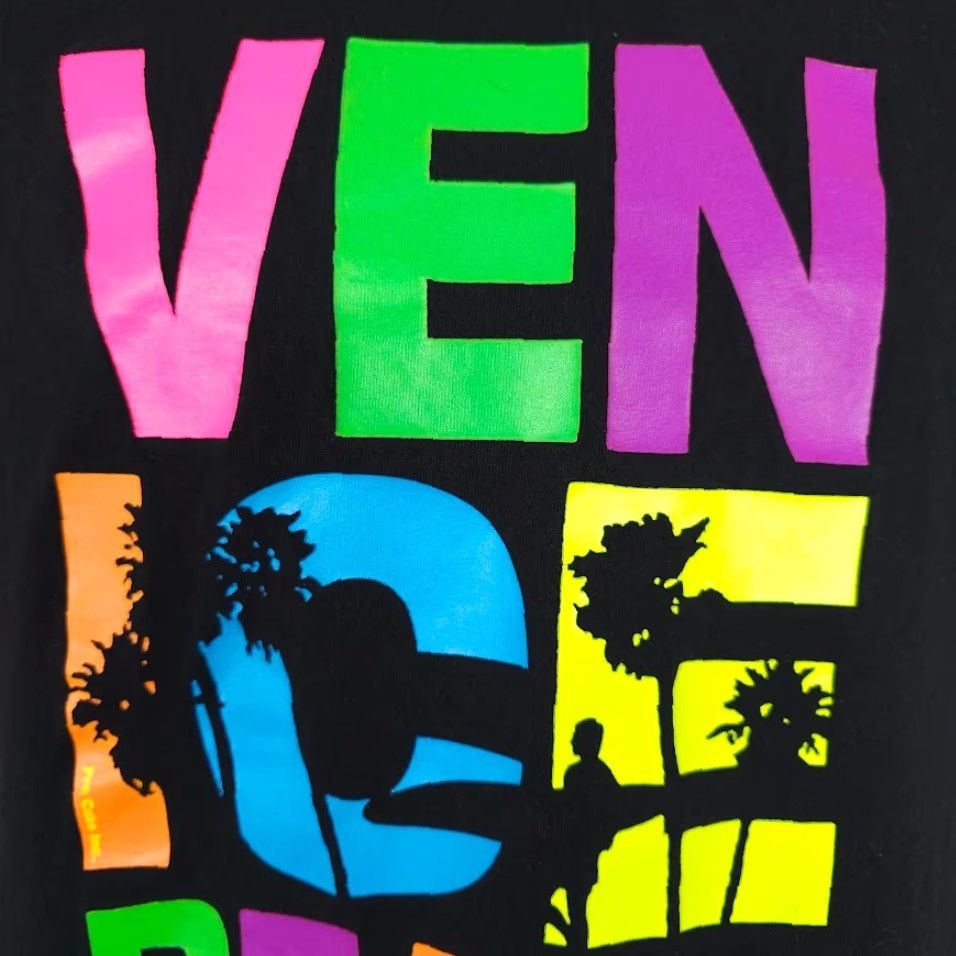 Gildan Venice Beach T Shirt Mens Size Medium Black California Surfing Travel Tee Size US M / EU 48-50 / 2 - 3 Thumbnail