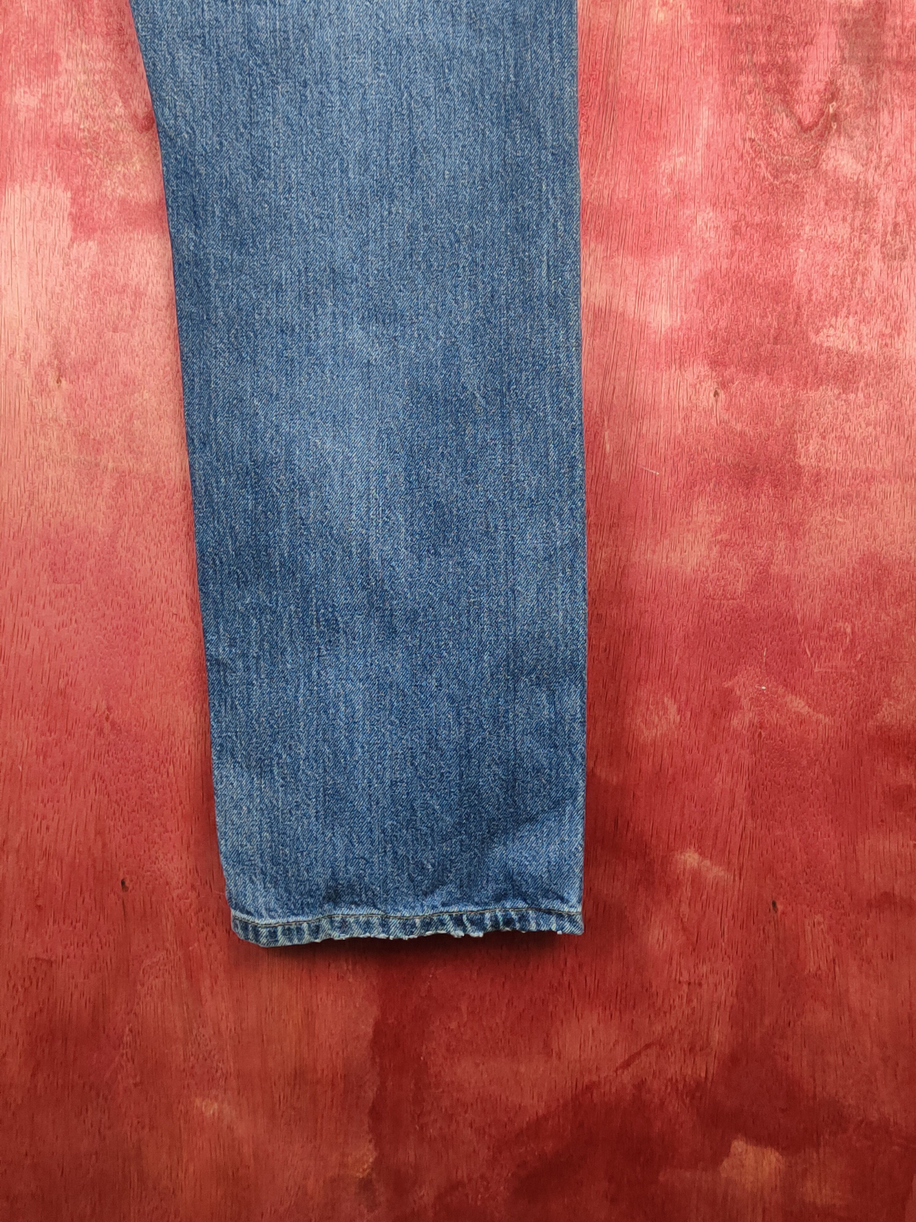 Japanese Brand Uniqlo Blue Faded Distressed Ripped Jeans #S1633 Size US 32 / EU 48 - 11 Thumbnail
