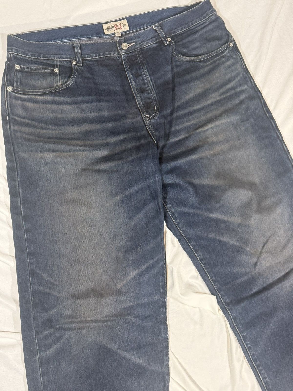 Stussy Stussy Blue Denim Vintage Wash Big OL Jeans Size US 38 / EU 54 - 2 Thumbnail