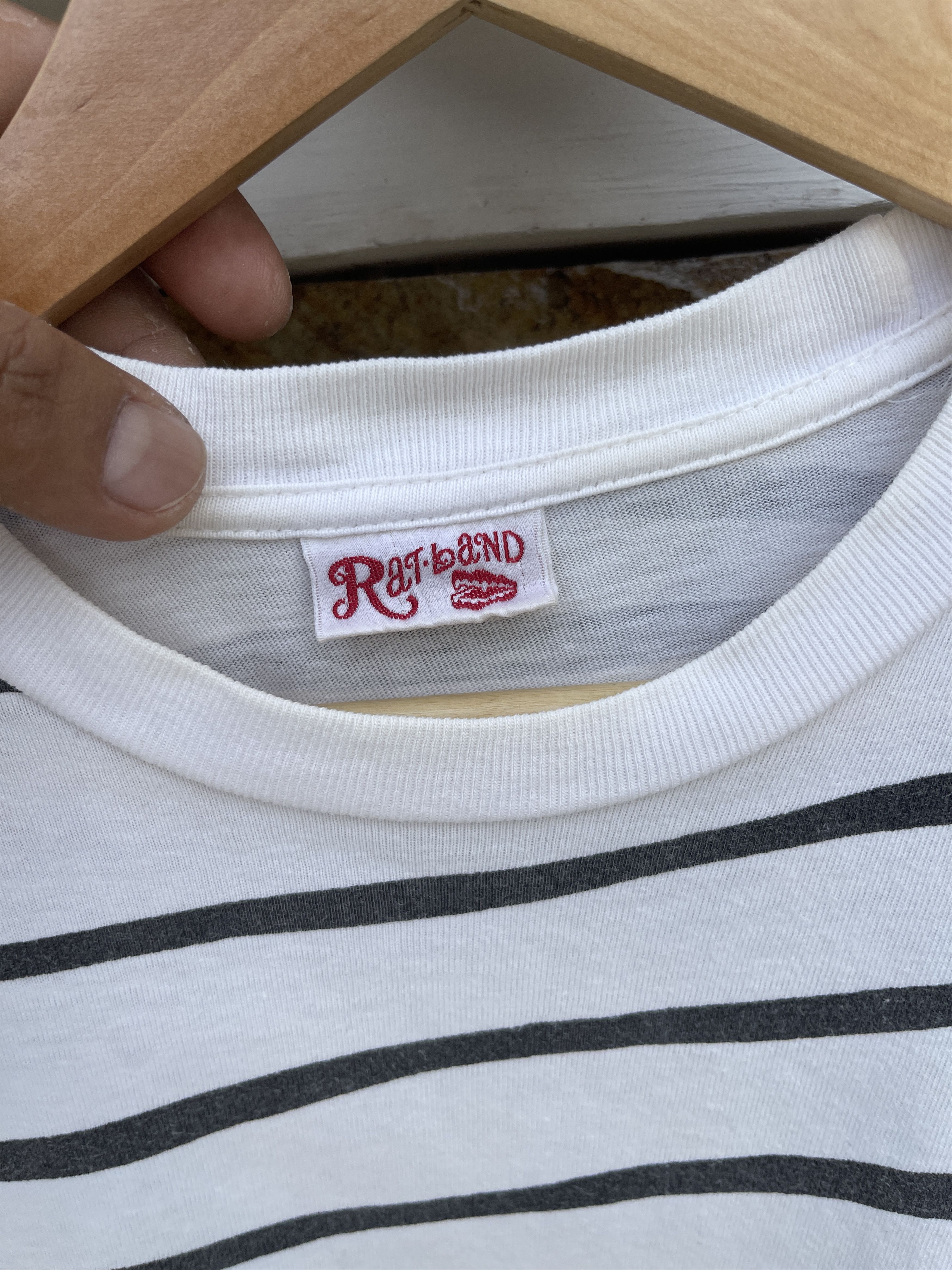 Vintage Last Drop🔥Rare🔥Vintage Rat Land Japan Striped T-Shirt Size US L / EU 52-54 / 3 - 4 Thumbnail