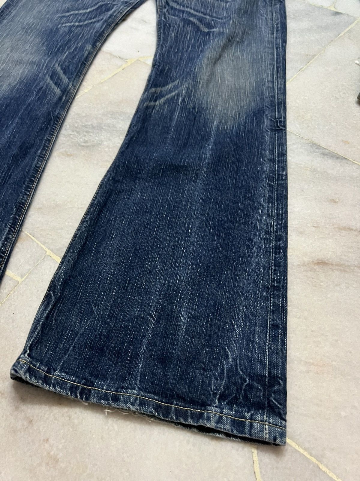 Edwin 💥Flare💥Vintage Edwin 503 Clawmark Mudwash Jean Size US 34 / EU 50 - 5 Thumbnail
