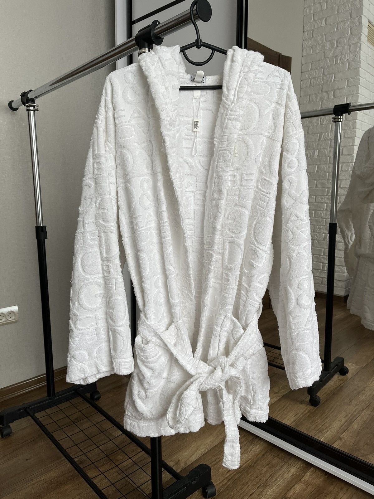 Dolce & Gabbana Dolce & Gabbana Bath Robe Hooded Jacket Multilogo D&G Size US M / EU 48-50 / 2 - 2 Thumbnail
