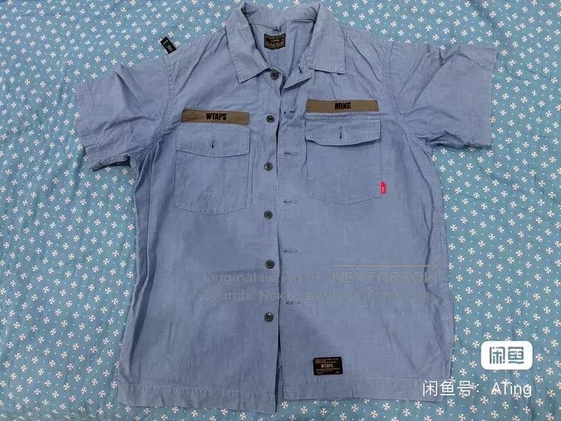 Wtaps Wtaps Washable sky blue two-purse short-sleeve shirt Size US M / EU 48-50 / 2 - 1 Thumbnail