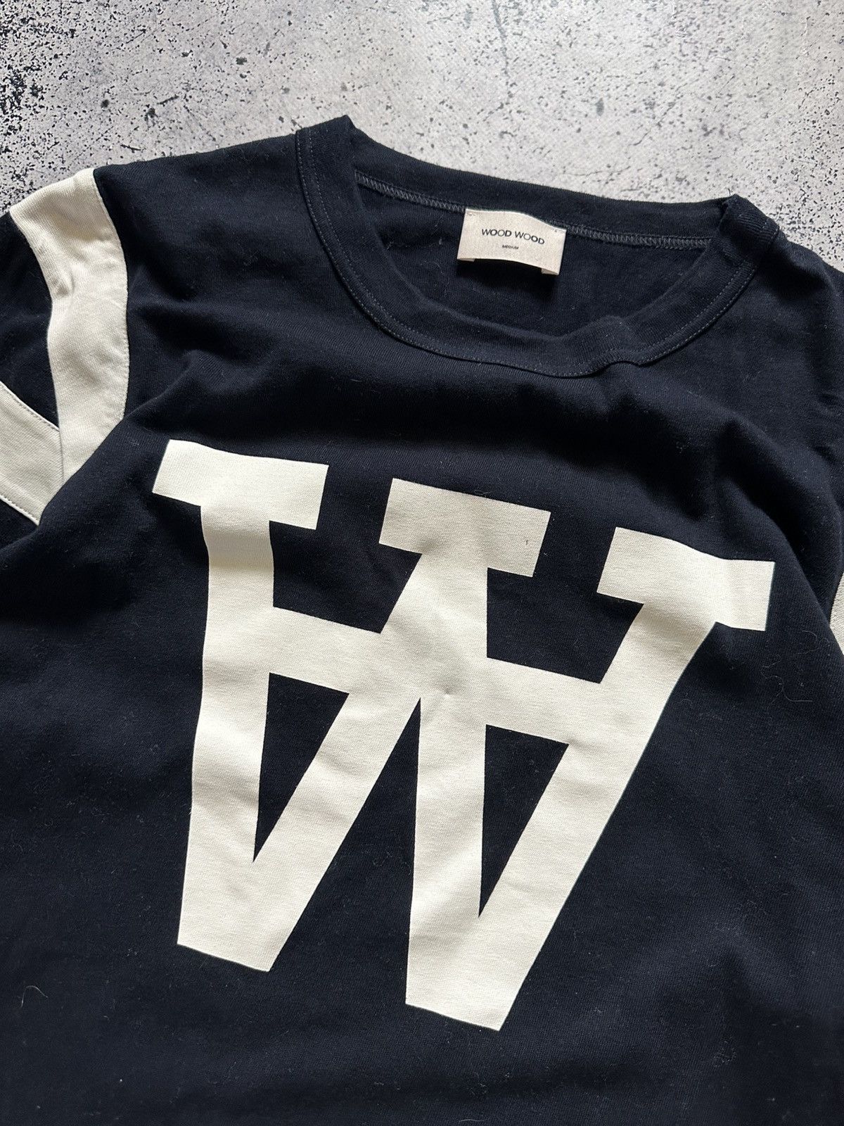 Vintage × Wood Wood Vintage Wood Wood Long Sleeve Big Logo Overprint Y2K USA Size US M / EU 48-50 / 2 - 2 Thumbnail