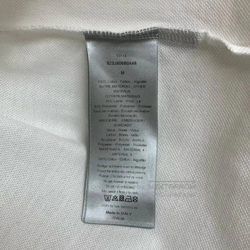Dior Dior White Cotton Men's Polo Shirt . Size US M / EU 48-50 / 2 - 7 Thumbnail