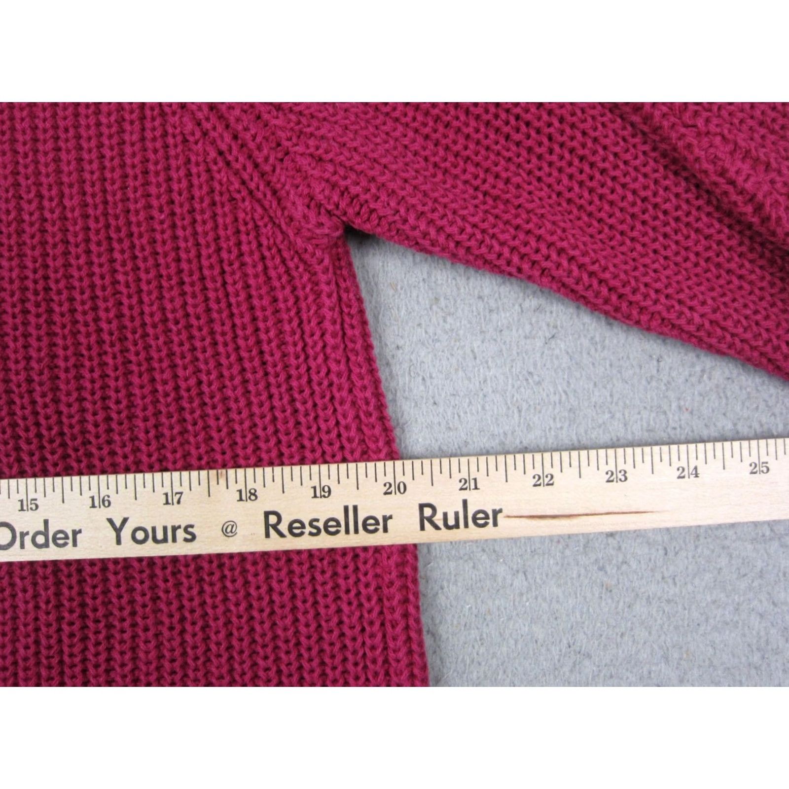 Pinko VINTAGE Forenza Sweater Womens Large L Pink Ramie Cotton Knit Pullover Classic 90s Size L / US 10 / IT 46 - 6 Thumbnail