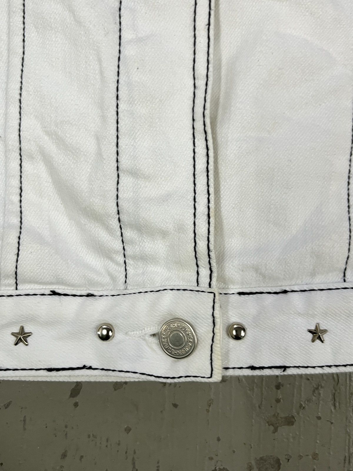 14th Addiction Celine Kmrii Midas Led Rechwe Style Studded Trucker Jacket Size US S / EU 44-46 / 1 - 12 Thumbnail