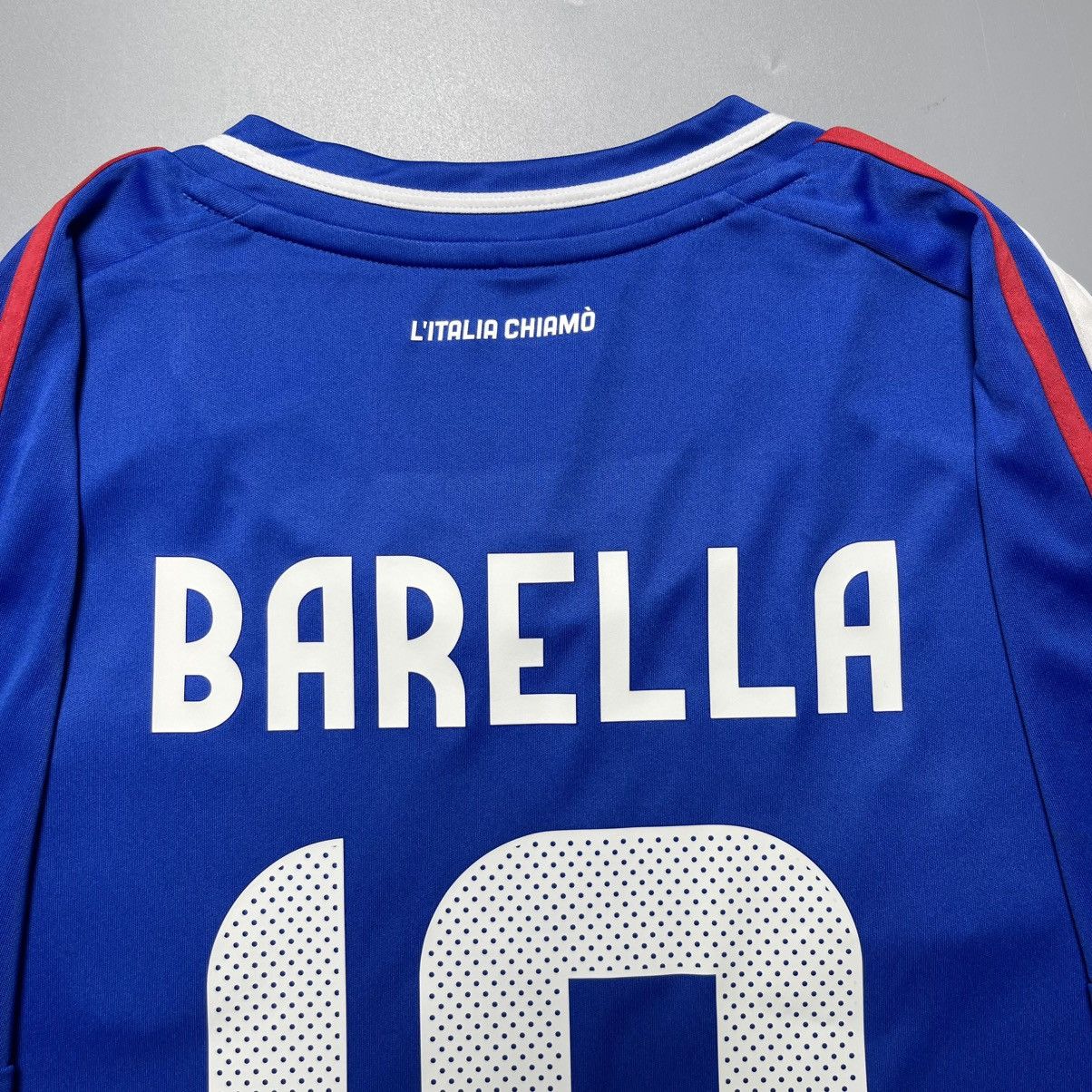 Adidas ITALY ADIDAS 2024 EURO FOOTBALL HOME JERSEY #18 BARELLA Size US XL / EU 56 / 4 - 11 Thumbnail
