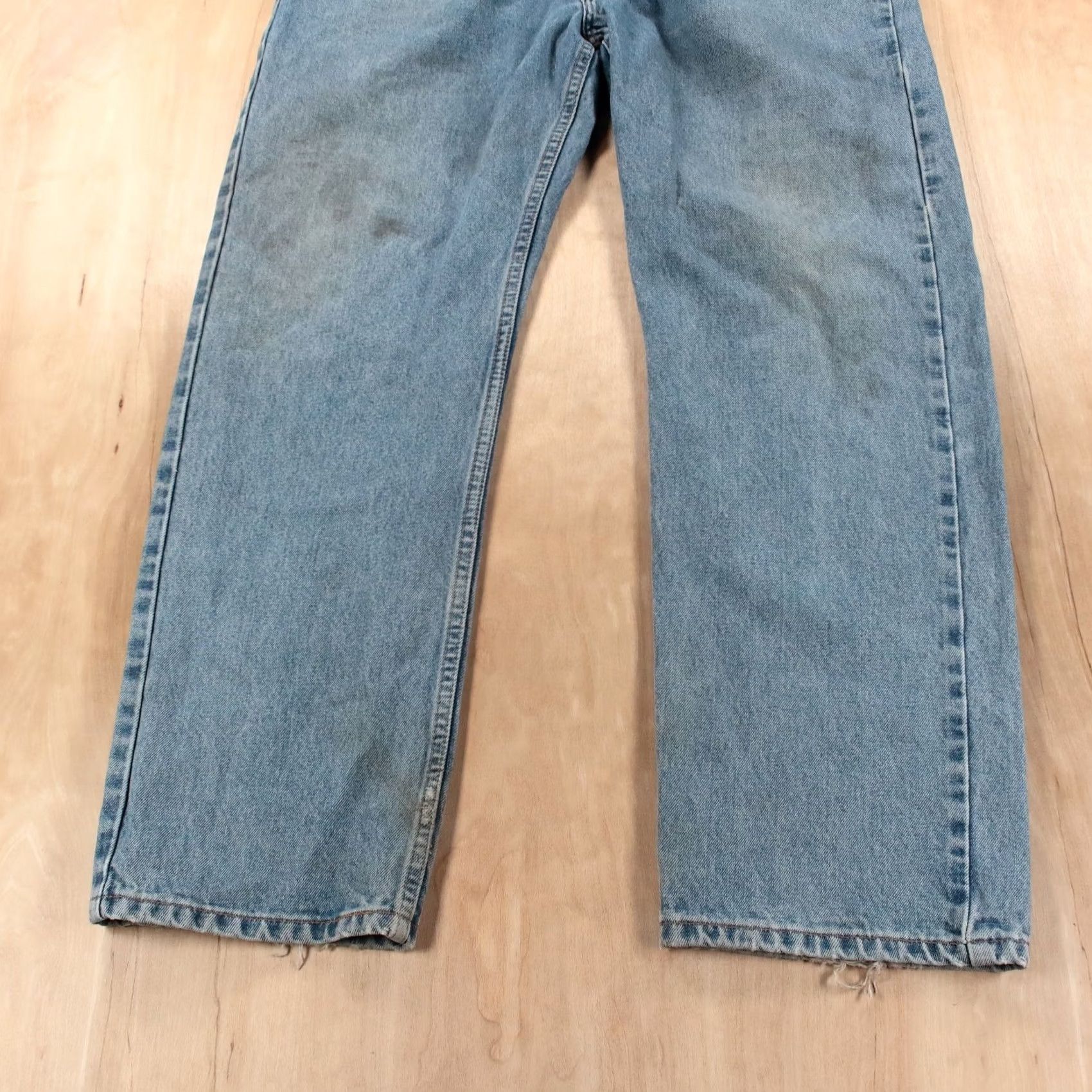Levi's Levi's 505 Jeans Straight Leg Blue Denim Workwear 38x30 Mens Size US 38 / EU 54 - 6 Thumbnail