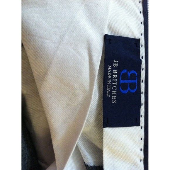 Other JB BRITCHES MENS NEW GRAY 100%WORSTED WOOL DRESS PANTS 35/30 Size 34R - 4 Thumbnail