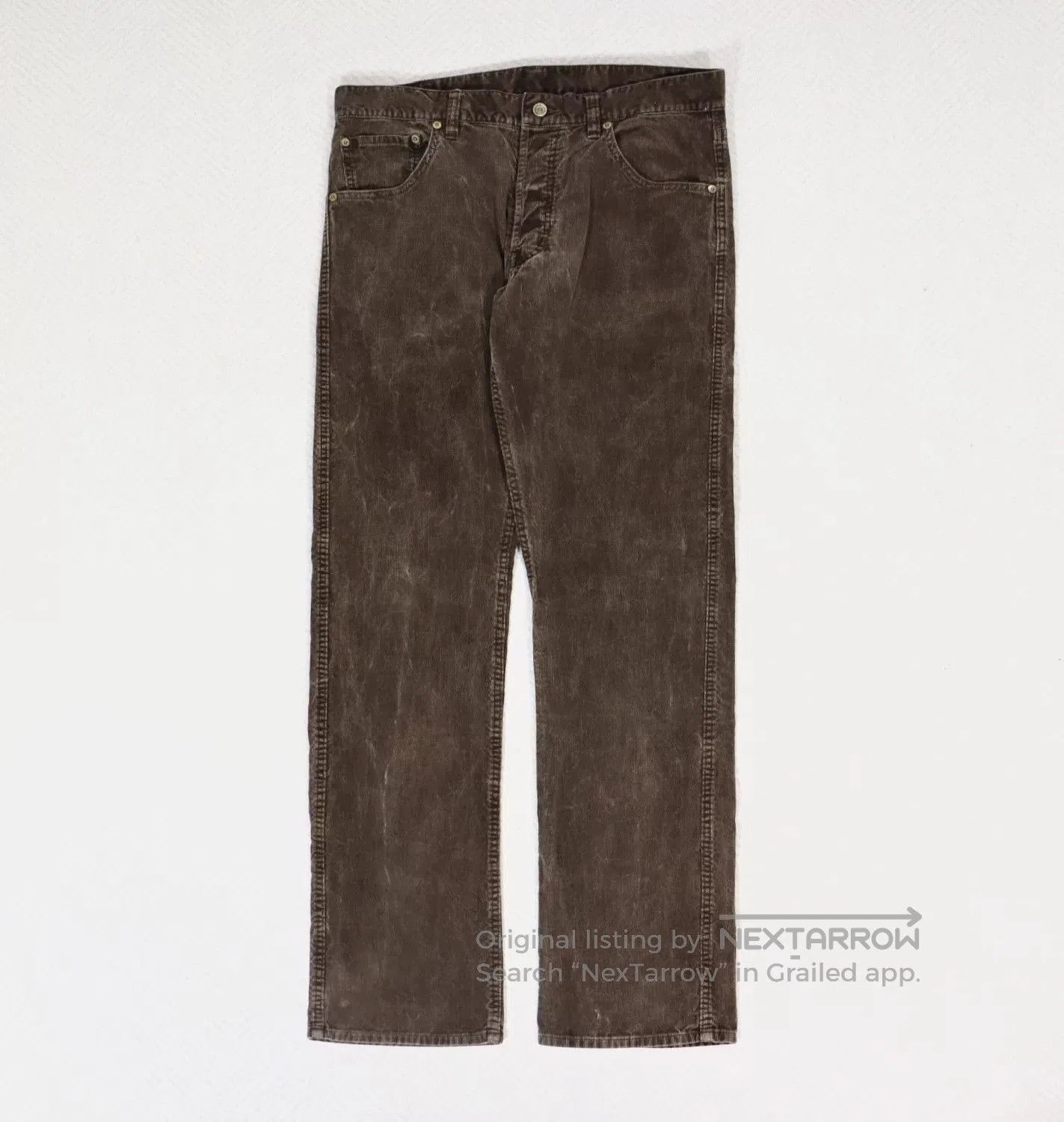 Visvim visvim fluxus slub corduroy pants dk.mud. Size US 27 - 2 Thumbnail