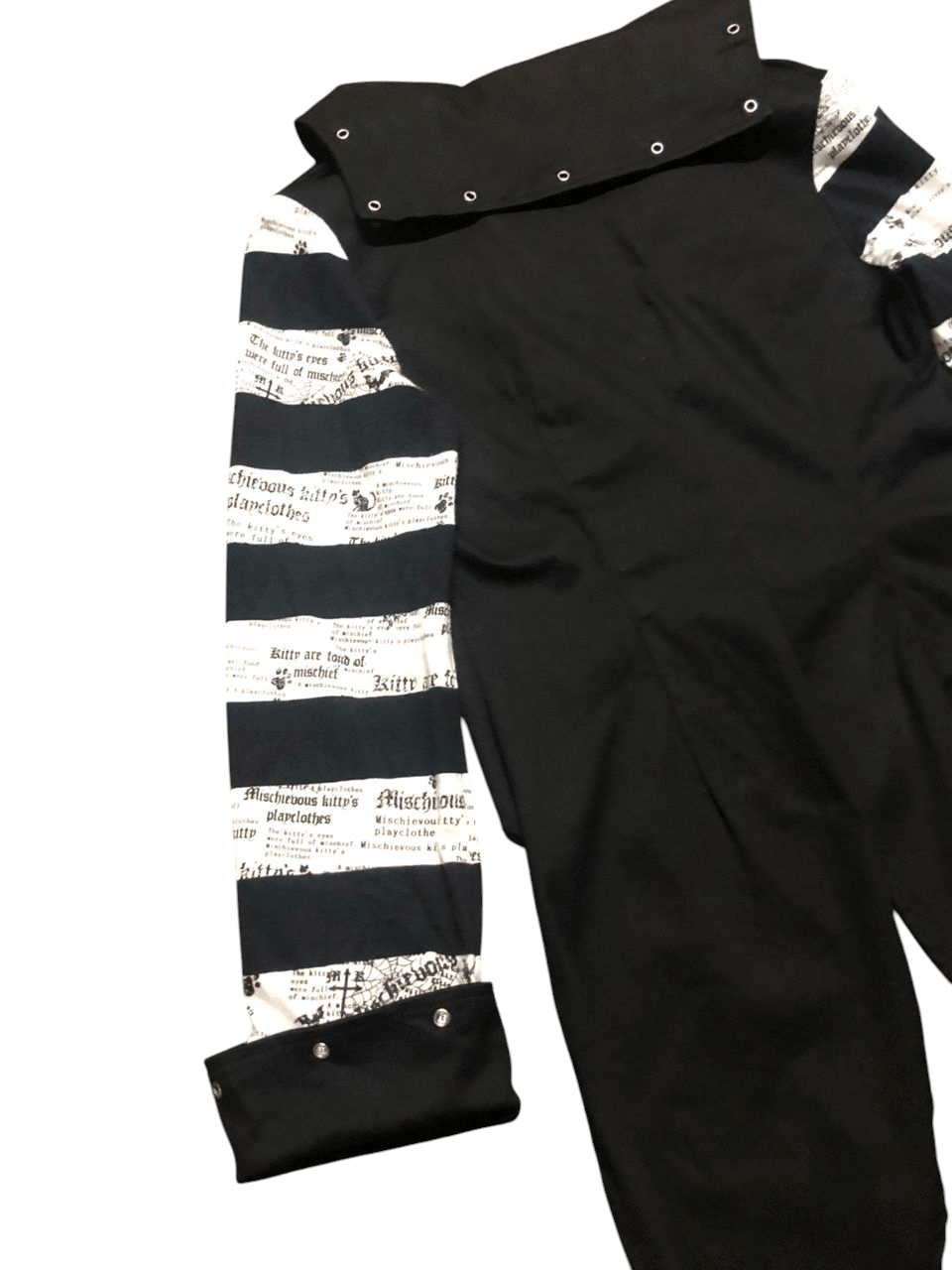 If Six Was Nine Body Line Japan Stripes Black With Cross Punk Jacket Size US S / EU 44-46 / 1 - 9 Thumbnail