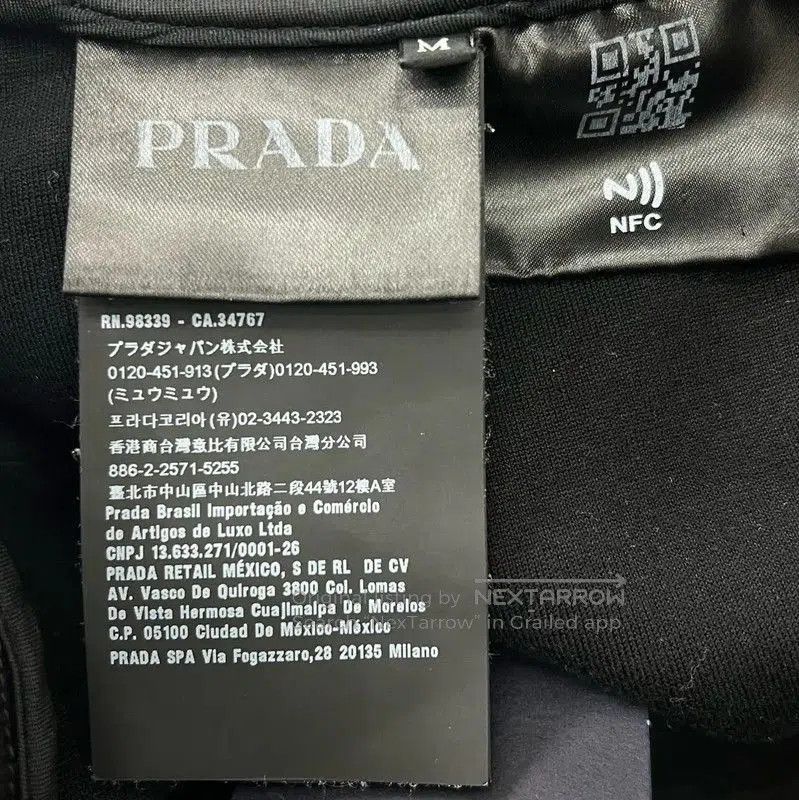 Prada Prada Black Cotton Logo Casual Pants. Size US 32 / EU 48 - 5 Thumbnail