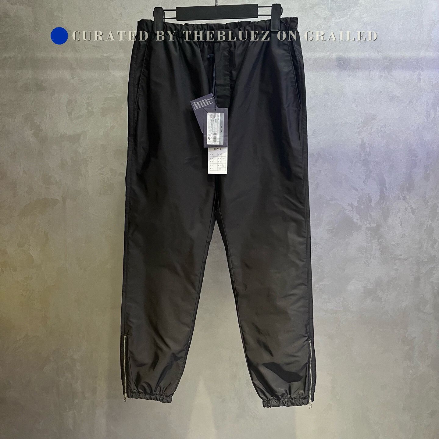 Prada Prada Black Cuffed Knit Track Pants Size US 26 / EU 42 - 1 Thumbnail