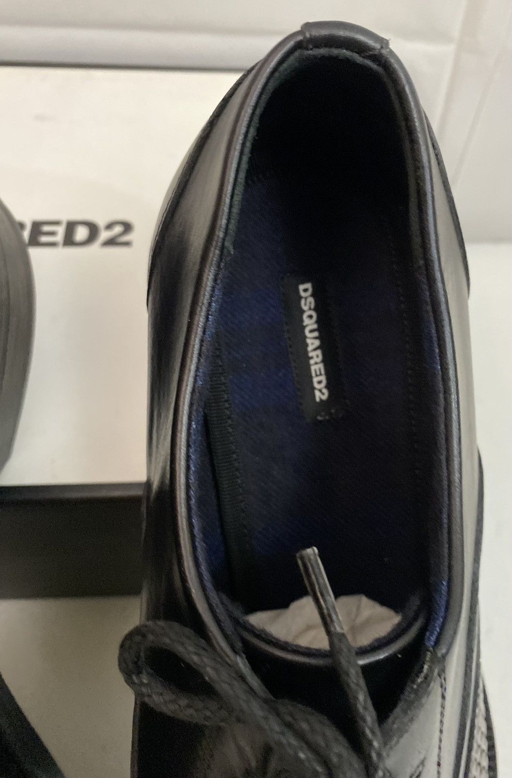 Dsquared2 Dsquared2 🇮🇹 Black Leather Metalhead Wingtip Derby 12 NEW Size US 12 / EU 45 - 12 Thumbnail