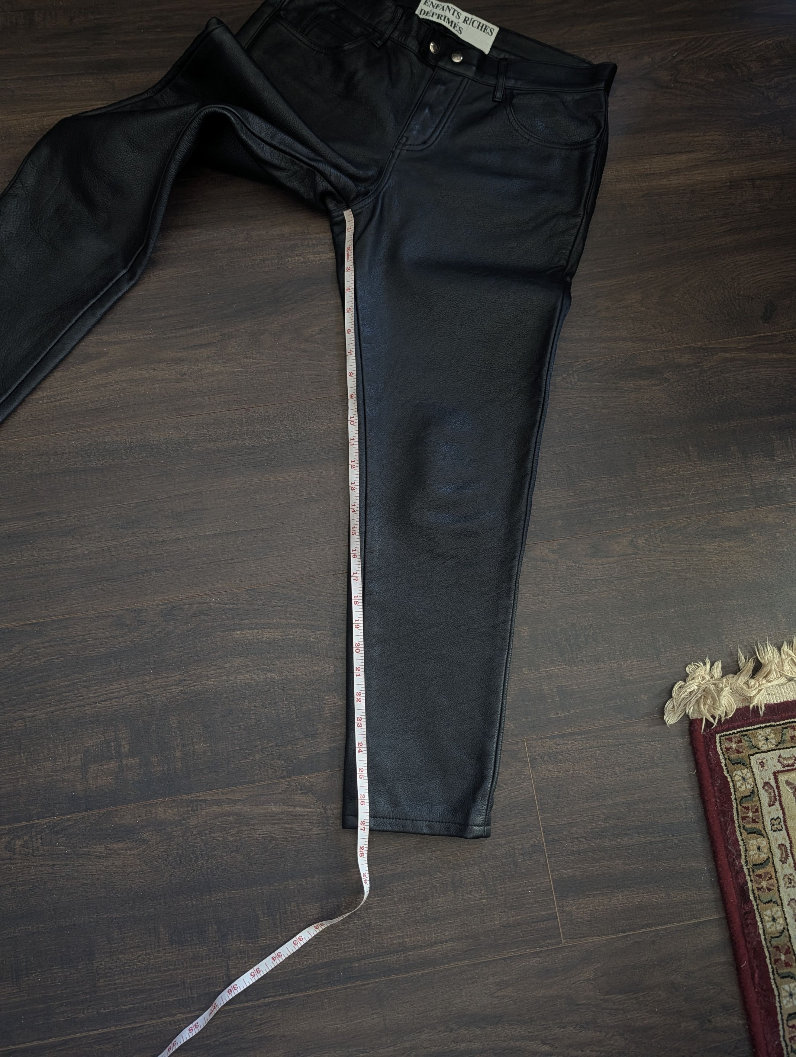Enfants Riches Deprimes FIRST SEASON 100% leather silk lined black pants 33 Size US 33 - 15 Thumbnail