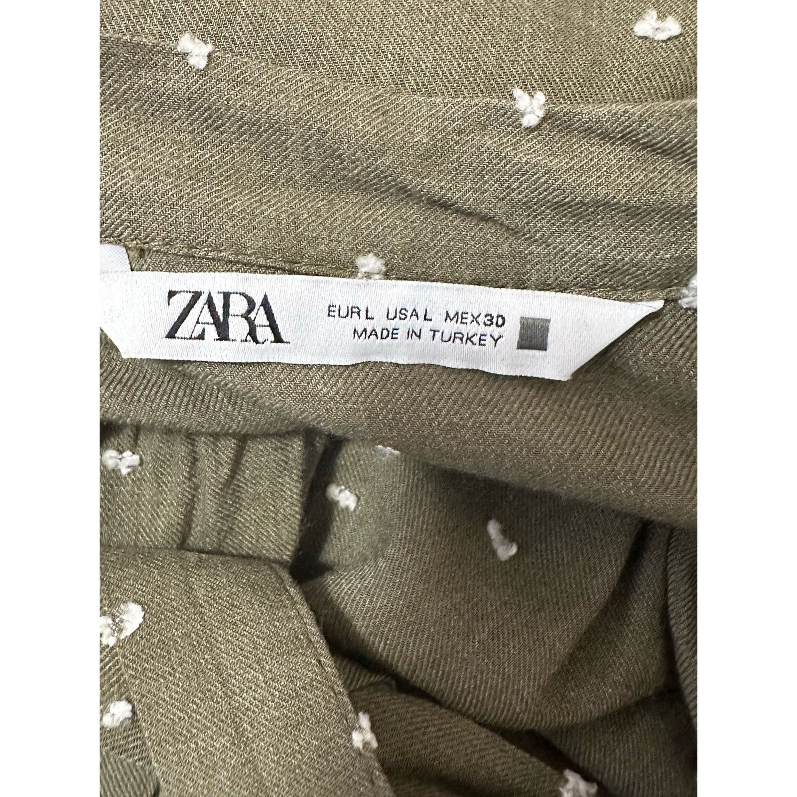 Zara Zara green white polka dots tiered dress size Large Size L / US 10 / IT 46 - 3 Thumbnail