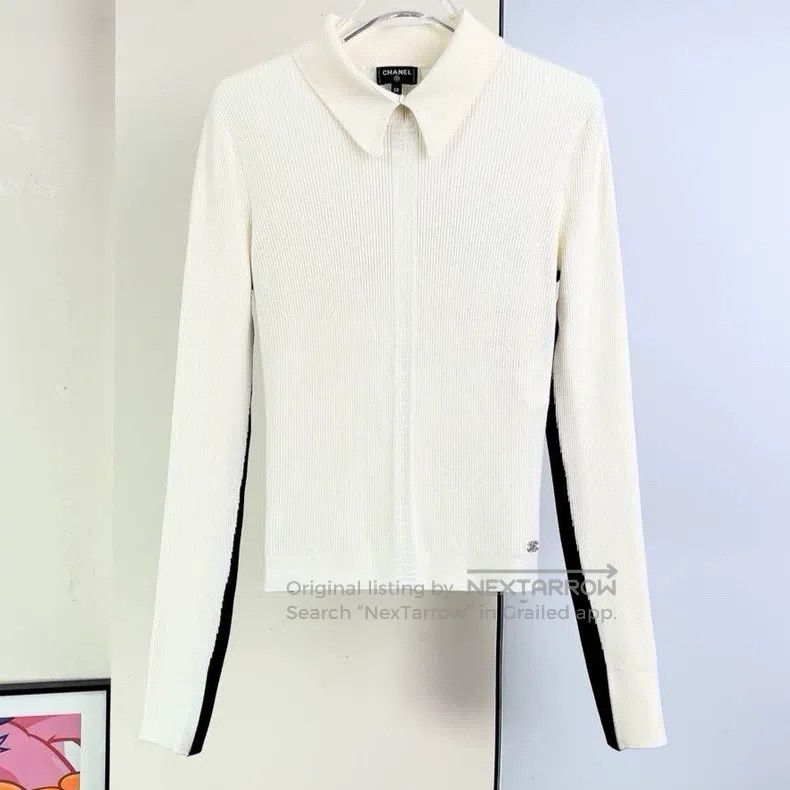 Chanel Chanel 23N Ski Series Black and White Knitted Sweater Size XS / US 0-2 / IT 36-38 - 1 Thumbnail
