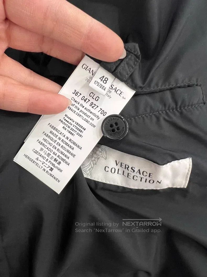 Versace Versace Black cotton jacket Size US M / EU 48-50 / 2 - 7 Thumbnail