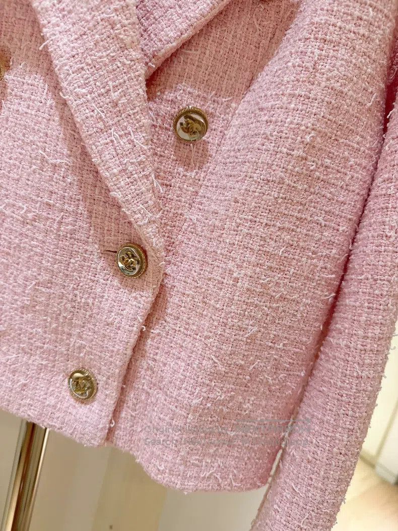 Chanel Chanel 21S Spring and Summer Cherry Blossom Pink Tweed Sil Size XS / US 0-2 / IT 36-38 - 4 Thumbnail