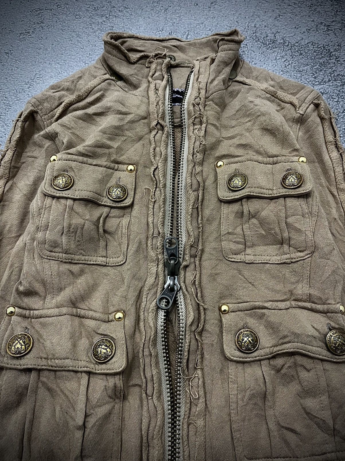 Japanese Brand Japanese Grace Continental Multi Pocket Distressed Jacket Size US M / EU 48-50 / 2 - 4 Thumbnail