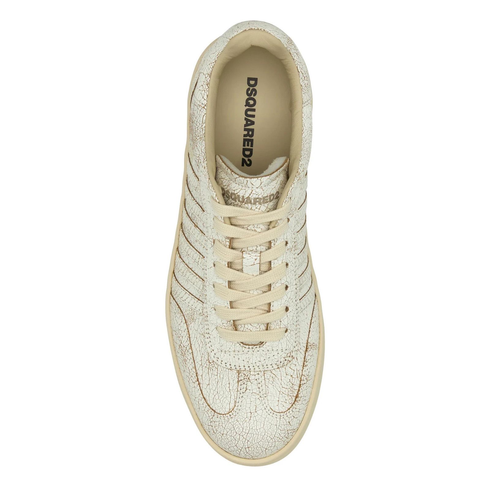 Dsquared2 DSQUARED2 Boxer White Leather Sneakers New And Authentic (Me Size US 11.5 / EU 44-45 - 4 Thumbnail