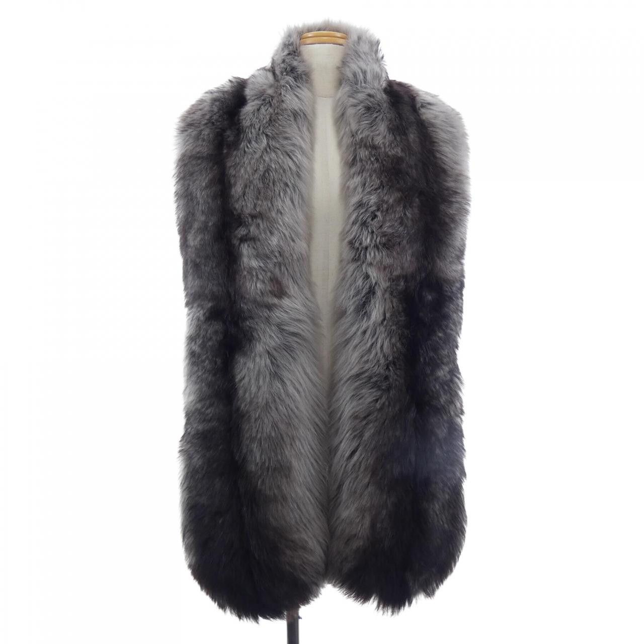 Miu Miu Miu Miu Miu Miu MPY053 S000 18IK Sheepskin Muffler Leather Scarf MPY053 S000 18IK DUTY FREE for USA Size ONE SIZE - 1 Thumbnail