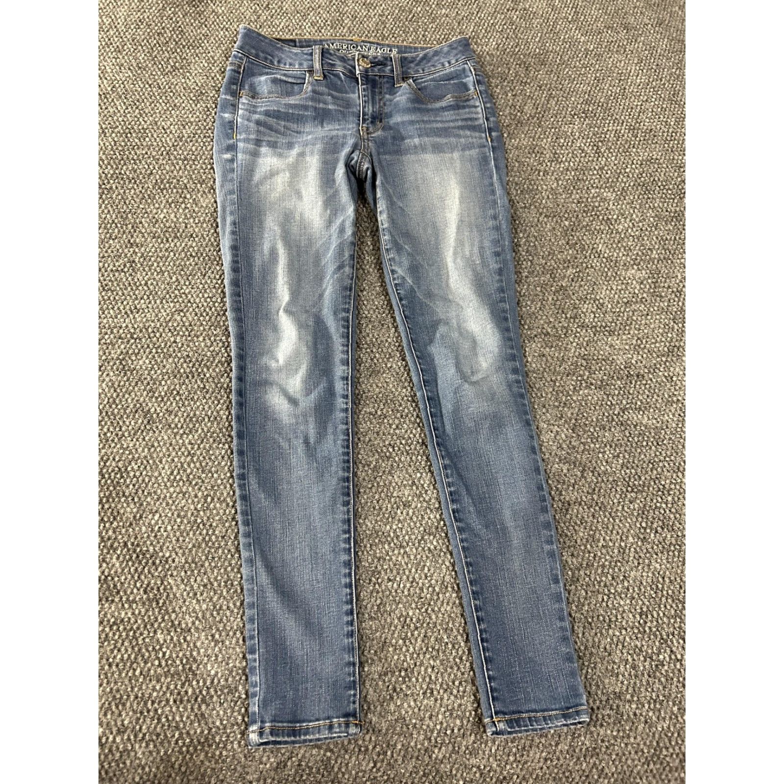 American Eagle Outfitters American Eagle Outfitters Jeans Womens 2 Blue Jegging Super Stretch Skinny Denim Jeans Size 26" / US 2 / IT 38 - 2 Thumbnail