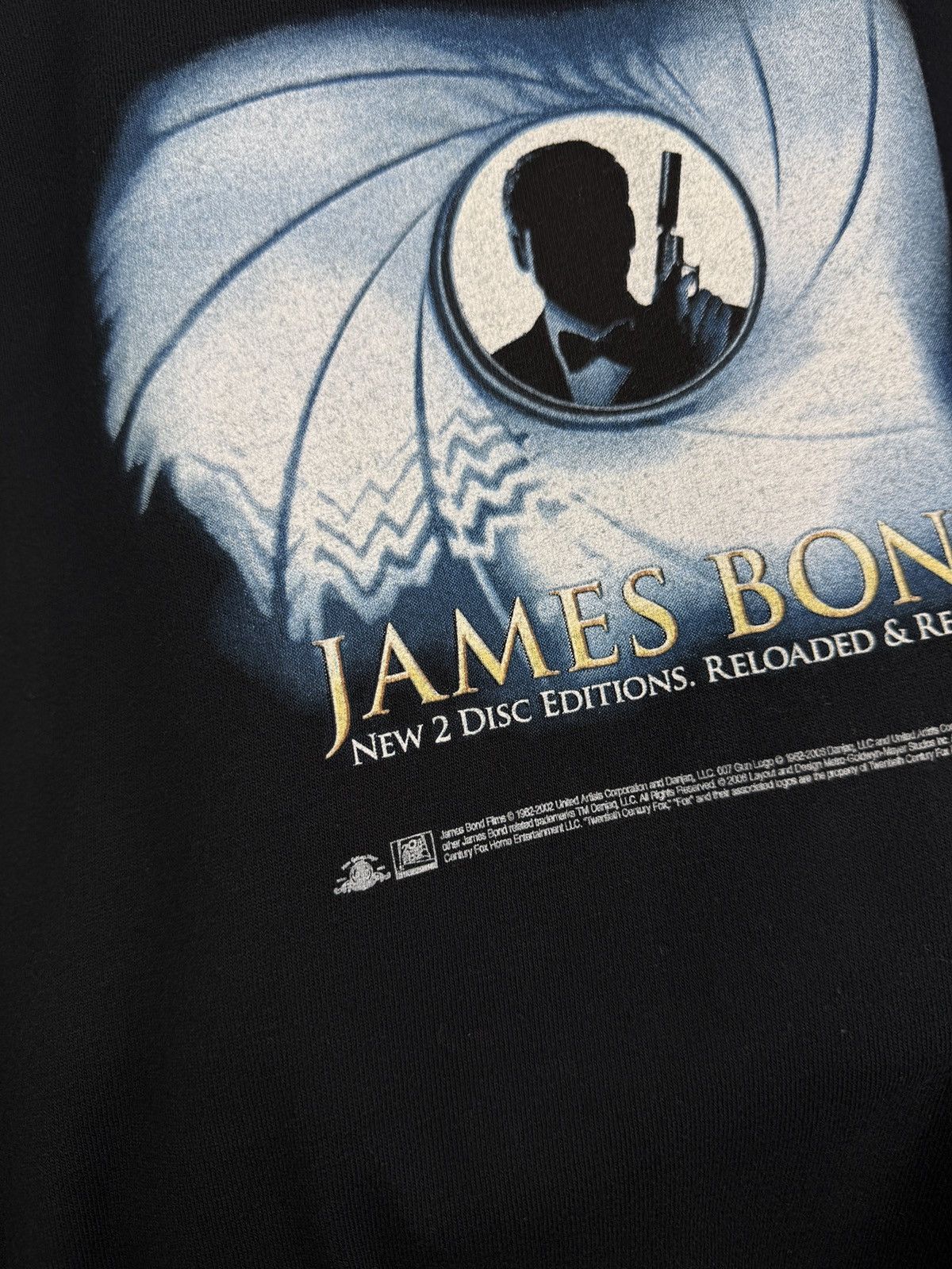 Gildan 🇬🇧 Vintage 00s James Bond 007 Promo Movie T-Shirt Cinema Rare Size US L / EU 52-54 / 3 - 5 Thumbnail