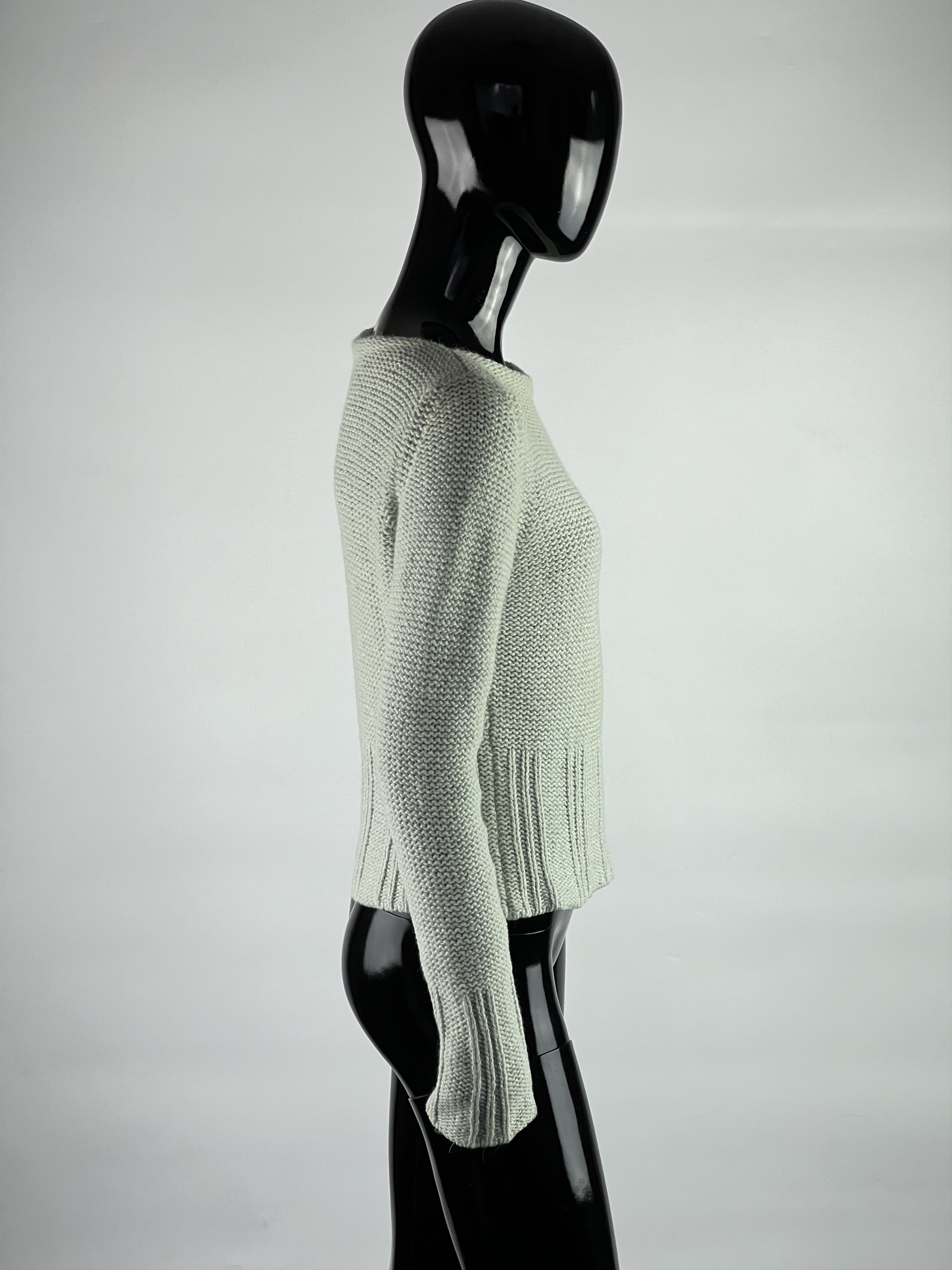 Les Copains × Vintage Les Copains Jeans Vtg Cropped Wool Angora Knit Sweater IT42 Size M / US 6-8 / IT 42-44 - 2 Thumbnail