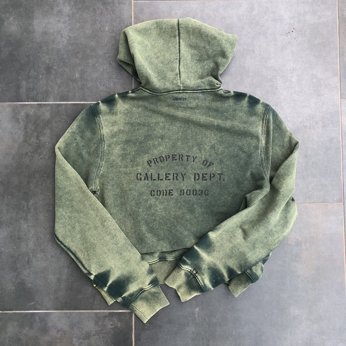 Gallery Dept. × Lanvin Gallery Dept x Lanvin Olive Green Hoodie Size US M / EU 48-50 / 2 - 2 Thumbnail