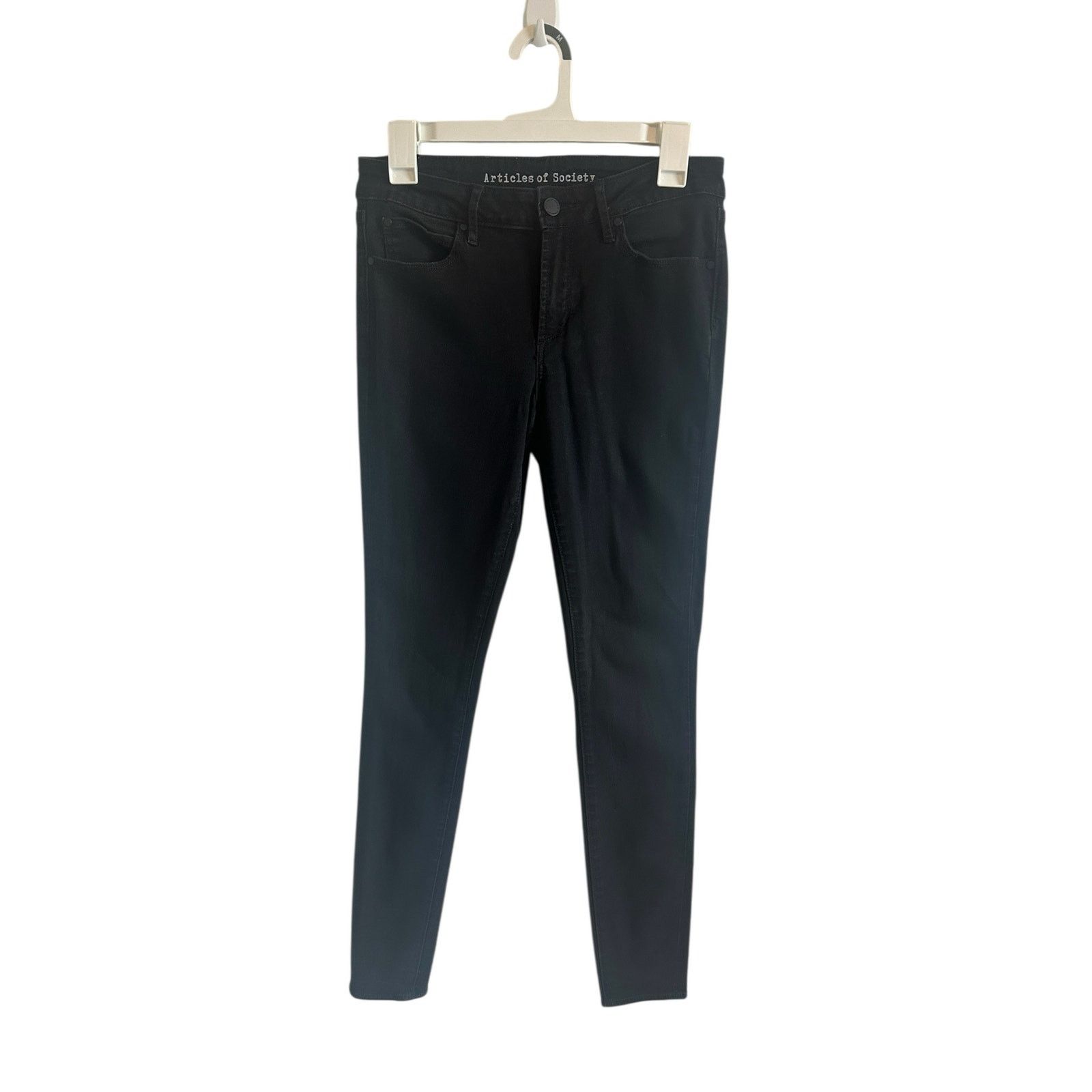 Other Articles Of Society Skinny Mid Waist Cotton Casual Jeans Size 27" / US 4 / IT 40 - 1 Thumbnail