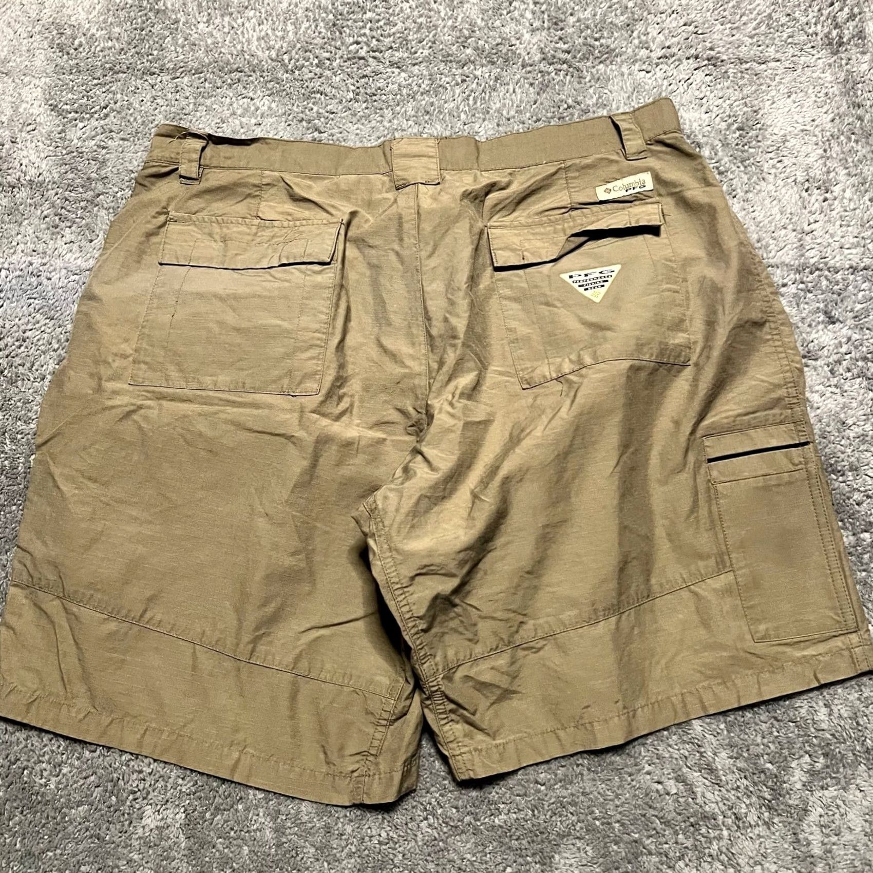 Vintage Columbia PFG Shorts Mens 38 Light Brown Ripstop Cargo Size US 38 / EU 54 - 3 Thumbnail