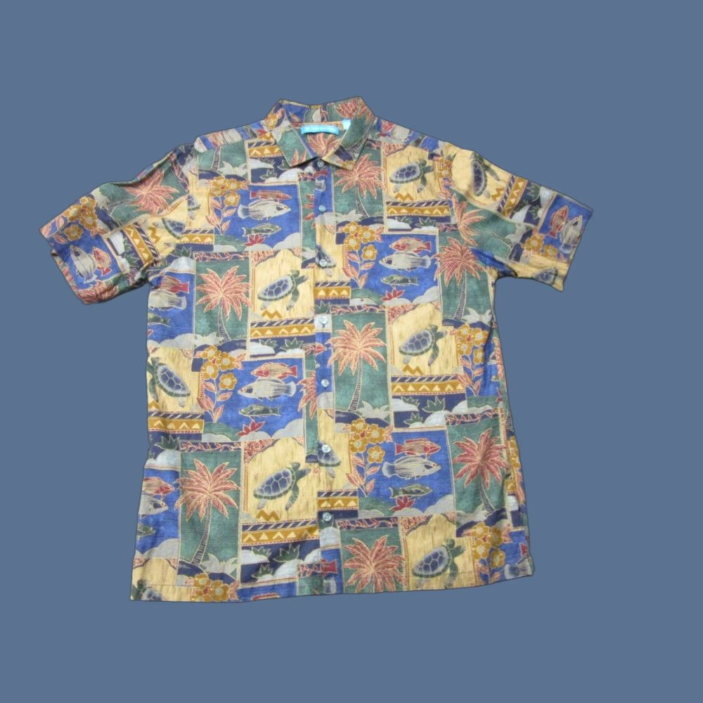 Tori Richard Tori Richard Shirt Mens Medium Multicolor Hawaiian Aloha Button-Up Size US M / EU 48-50 / 2 - 1 Thumbnail