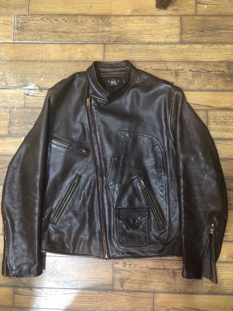 RRL Ralph Lauren RRL Ralph Lauren Standing collar diagonal motorcycle leath Size US M / EU 48-50 / 2 - 1 Thumbnail