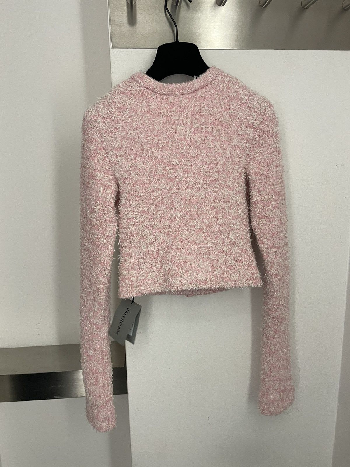 Balenciaga Cropped tweed cardigan Size M / US 6-8 / IT 42-44 - 3 Thumbnail
