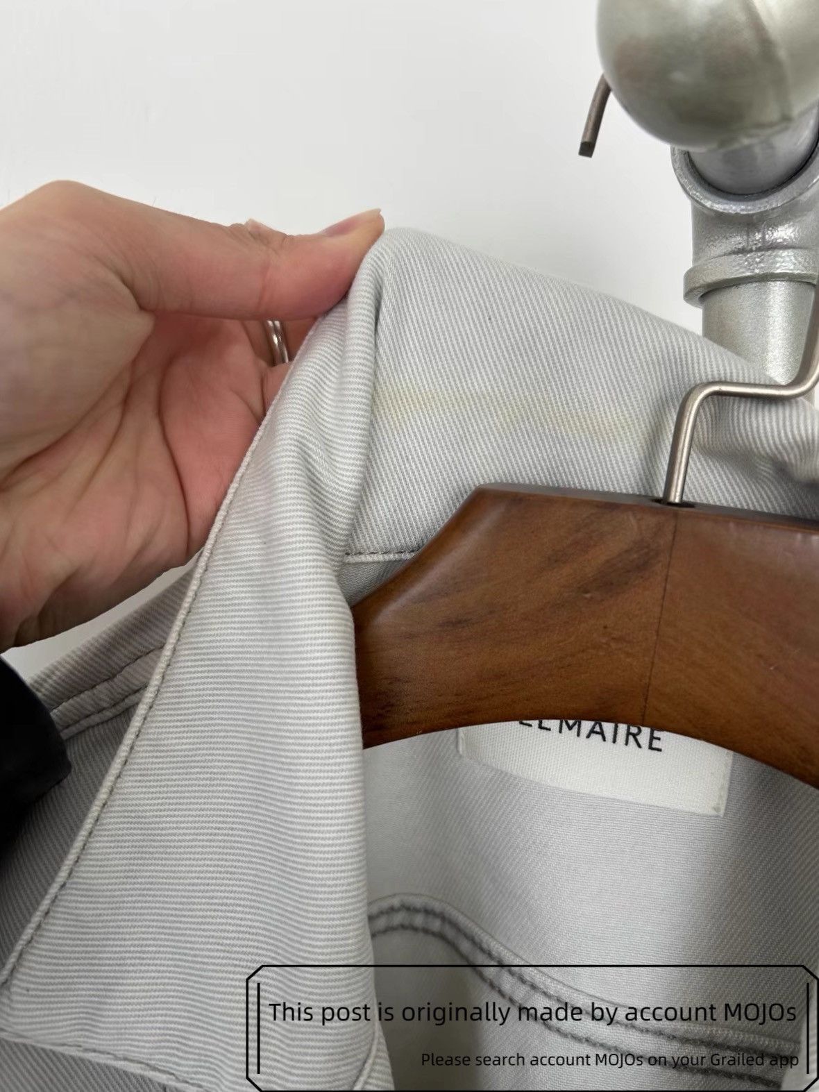 Lemaire Sz M Lemaire Boxy Light Gray Denim Jacket mojos2101 Size US M / EU 48-50 / 2 - 7 Thumbnail
