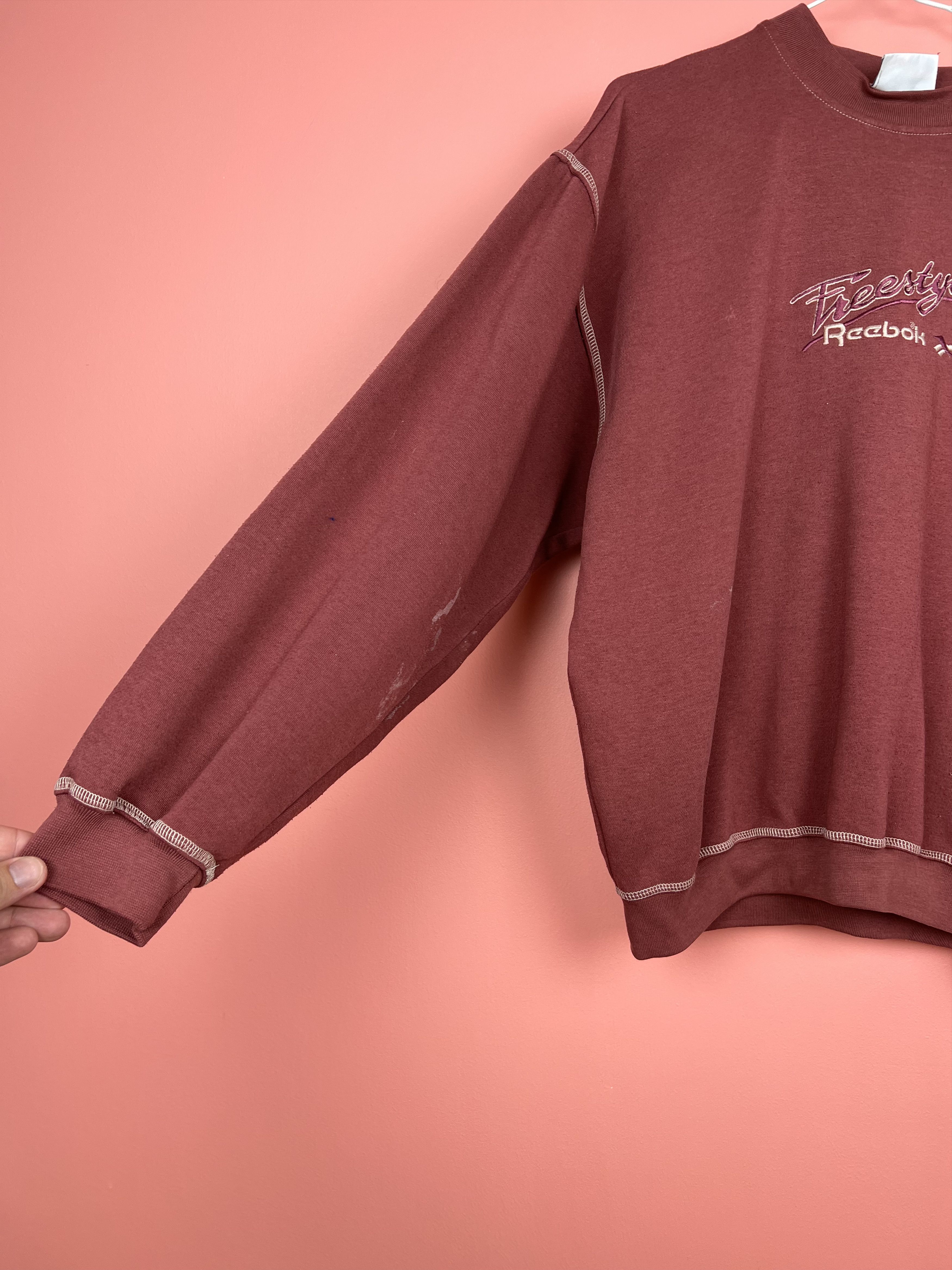 Reebok Reebok freestyle vintage sweatshirt rare logo streetwear Size US S / EU 44-46 / 1 - 5 Thumbnail