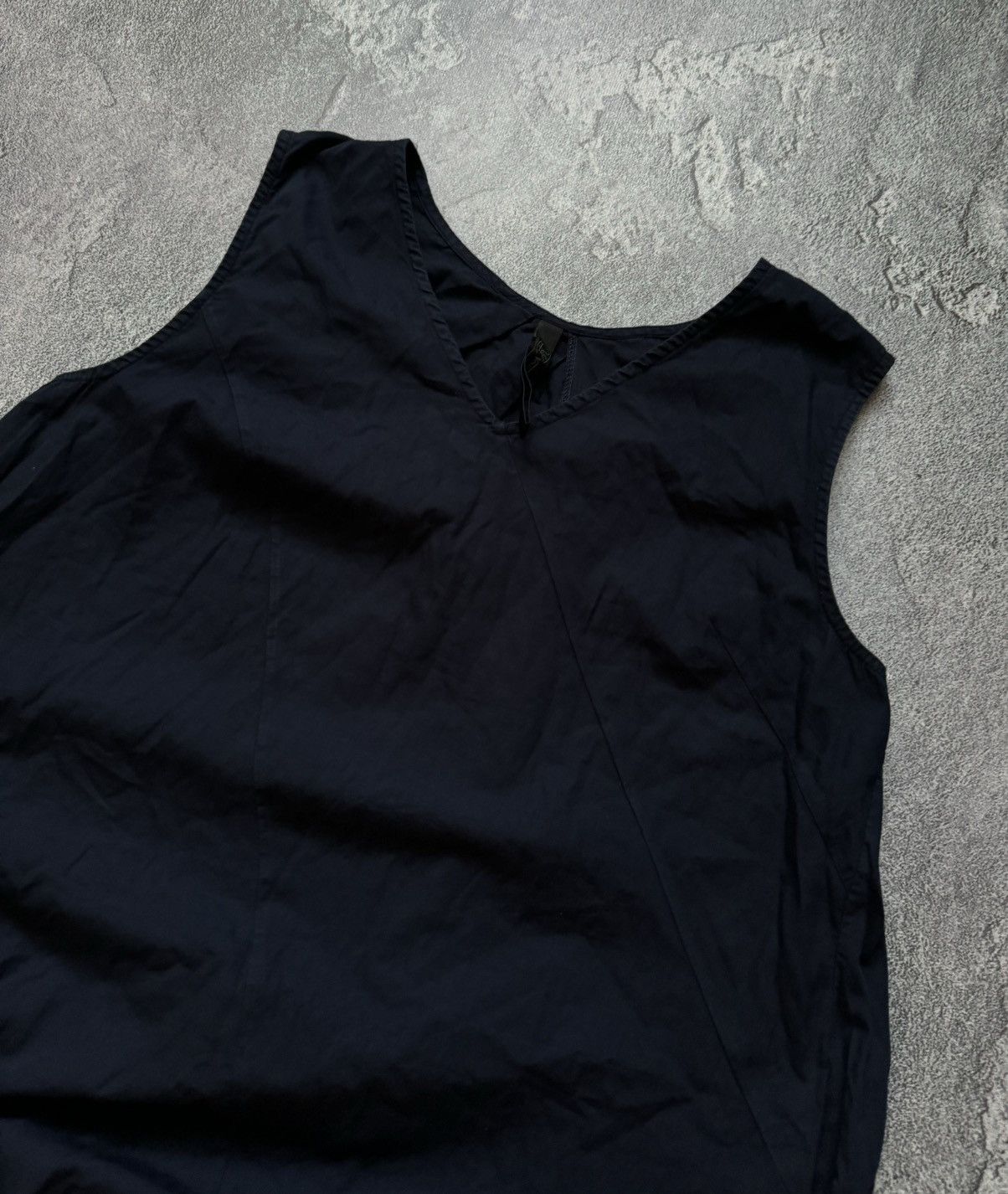 Vintage Provocation 46 dark blue dress relaxed sleeves avantgarde Size L / US 10 / IT 46 - 3 Thumbnail