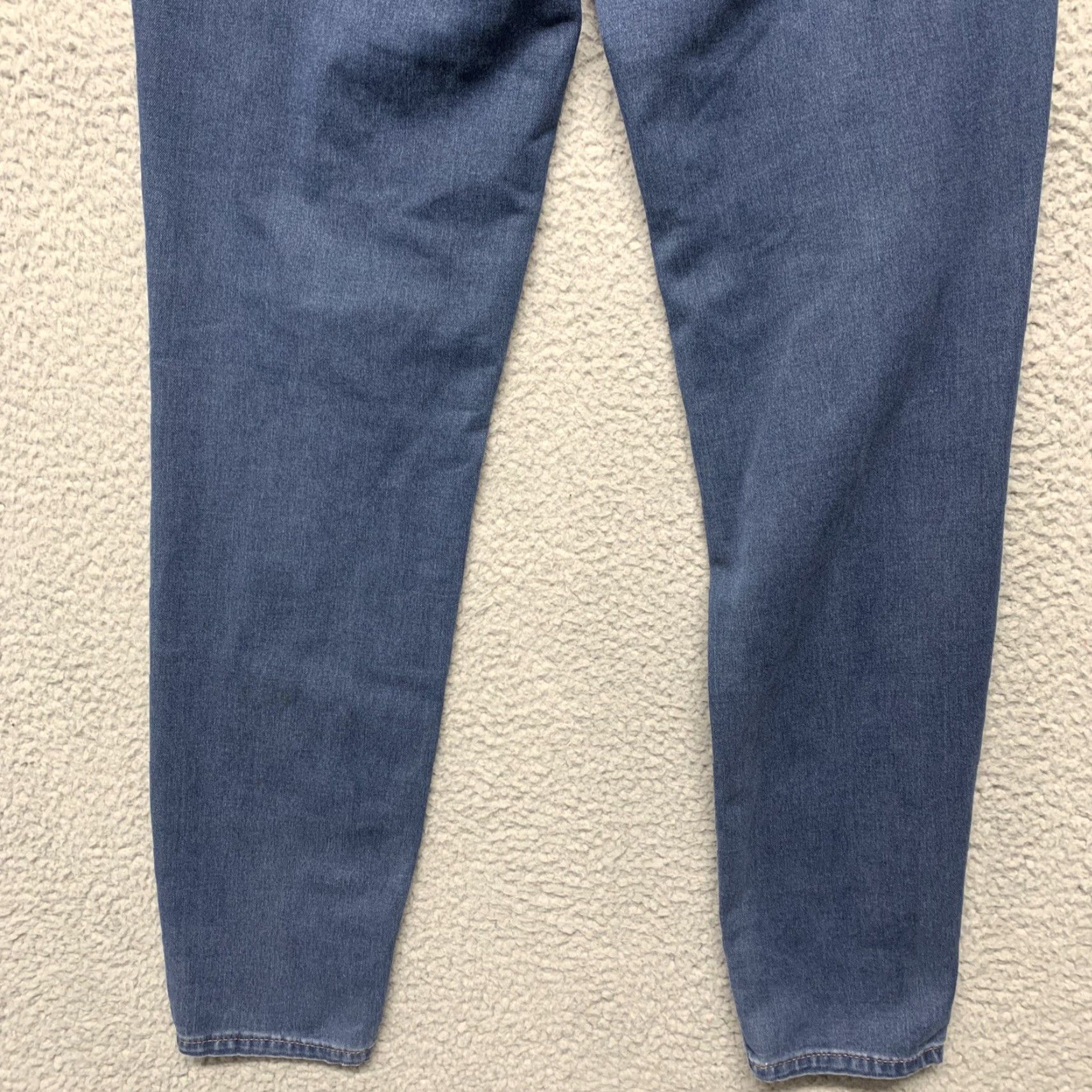 Vintage Aéropostale Women's Jeans Long Blue High Rise Dark Wash Skinny Stretch Jegging Size 4 Size 27" / US 4 / IT 40 - 6 Thumbnail