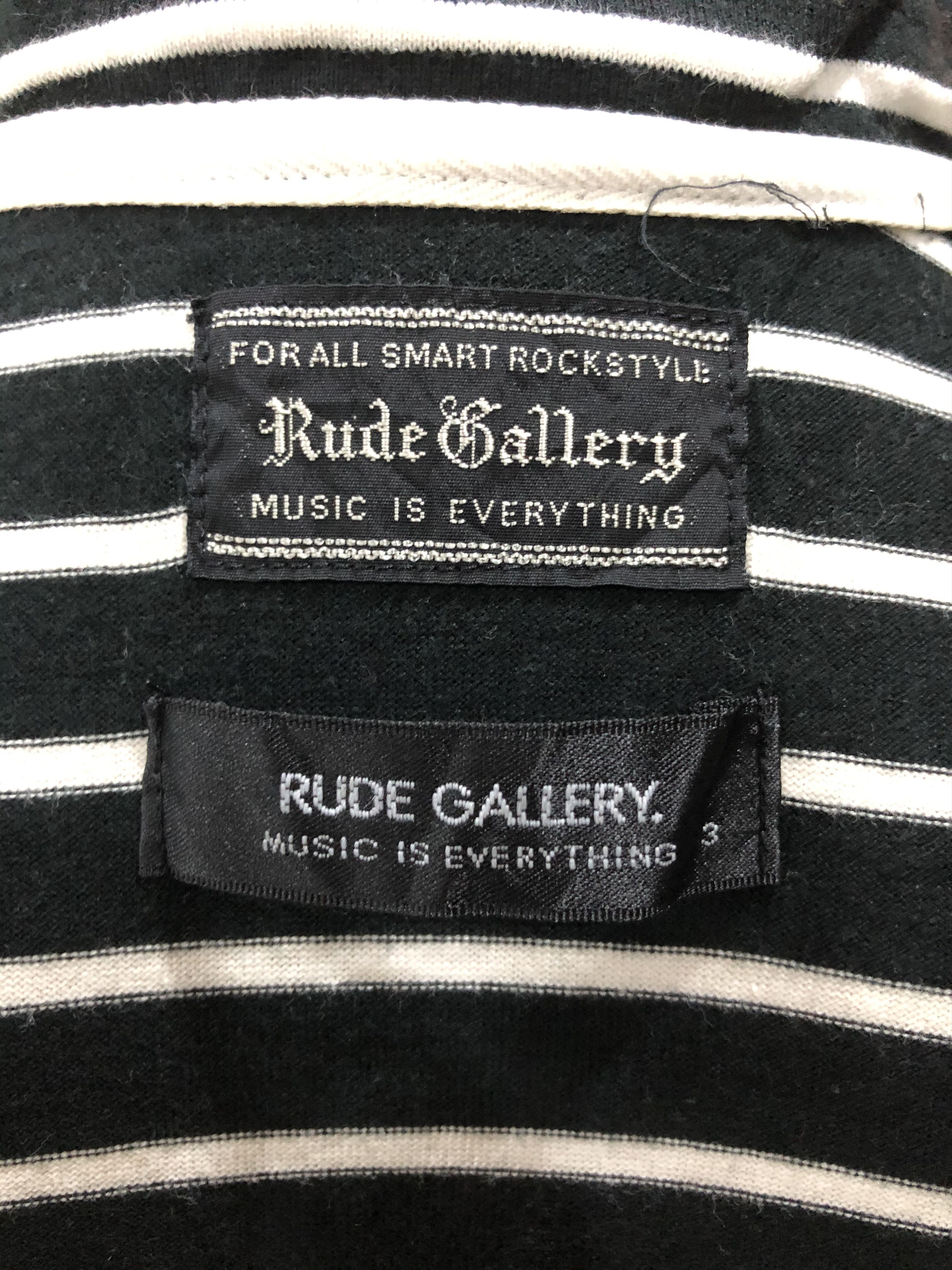 Japanese Brand × RUDE GALLERY Rude Gallery stripe collar t shirt Size US M / EU 48-50 / 2 - 7 Thumbnail