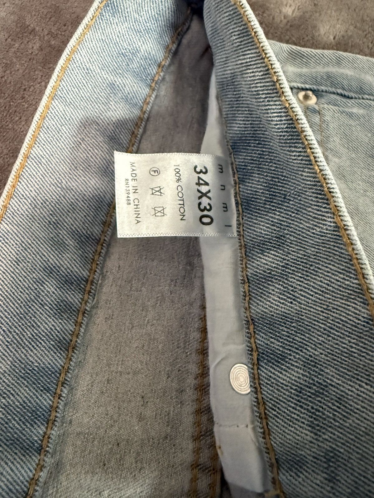 MNML 34 x 30 MNML Jeans Size US 34 / EU 50 - 2 Thumbnail