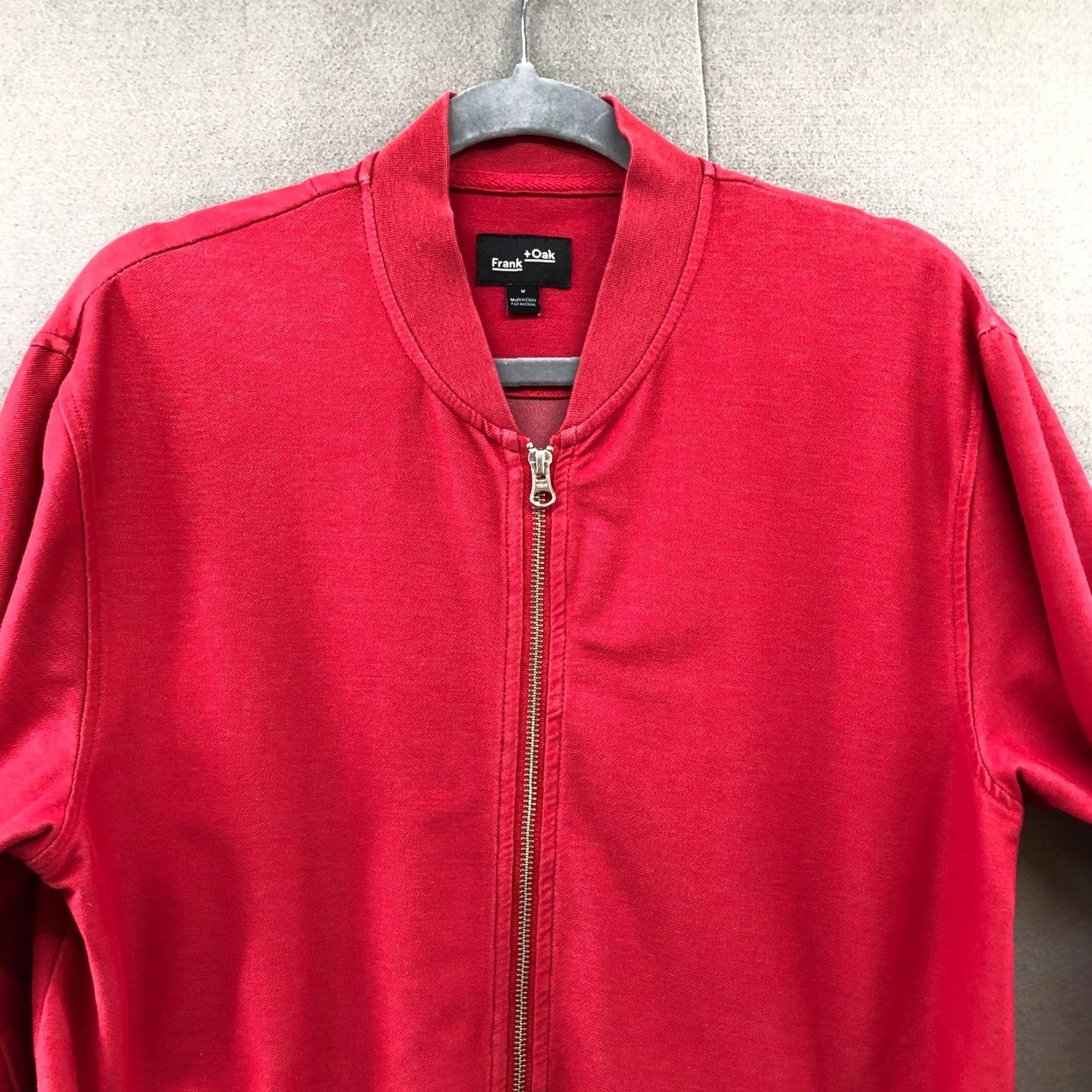Vintage VINTAGE Frank & Oak Sweatshirt Men M Red Full Zip Stand Collar Cotton Blend Fleece Size US M / EU 48-50 / 2 - 4 Thumbnail