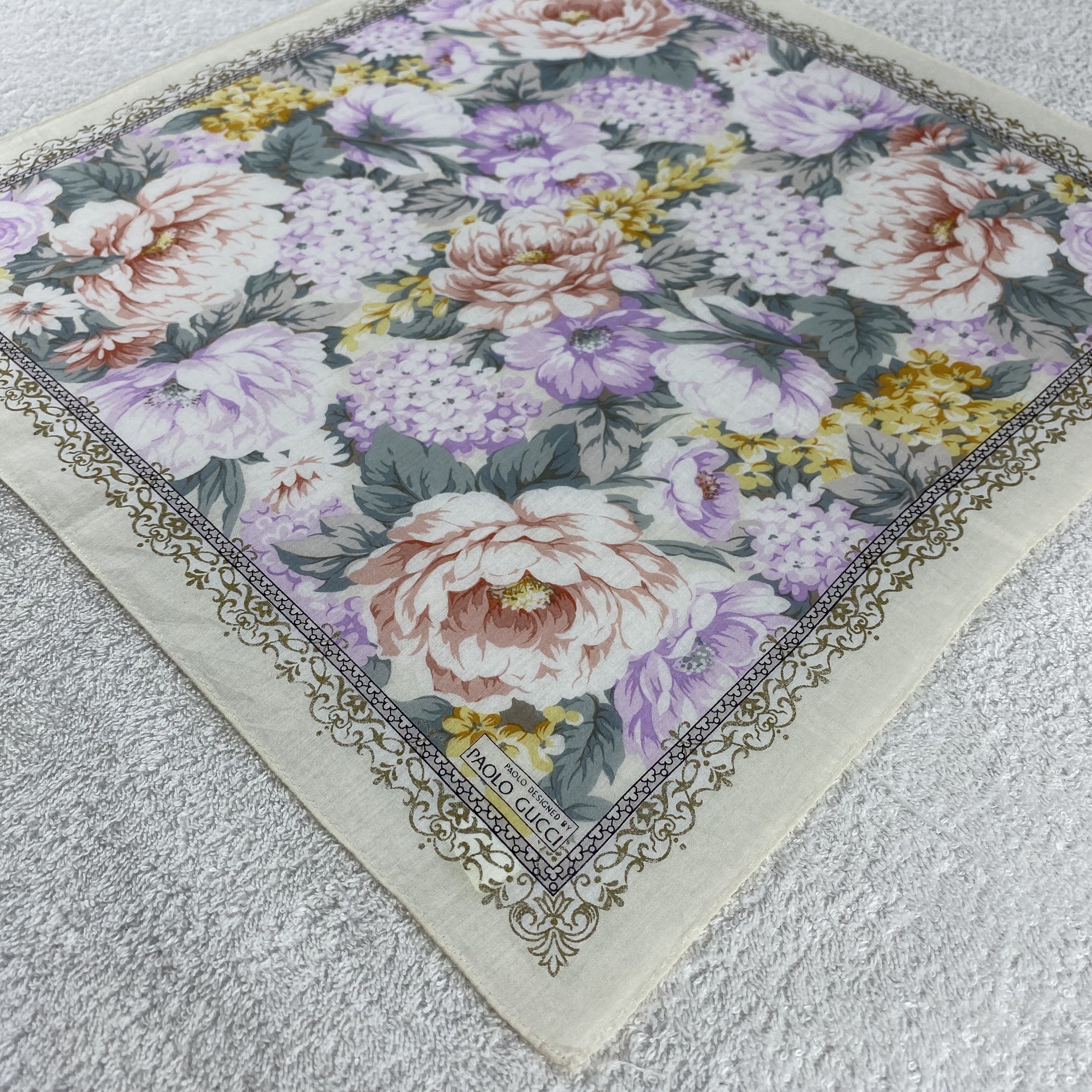 Paolo Gucci × Vintage Paolo Gucci Handkerchief / Neckerchief / Bandana Size ONE SIZE - 4 Thumbnail