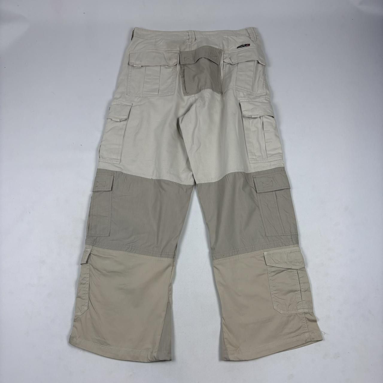Japanese Brand × Vintage Custom 1:1 gradient flared cargo pants Size US 35 - 4 Thumbnail