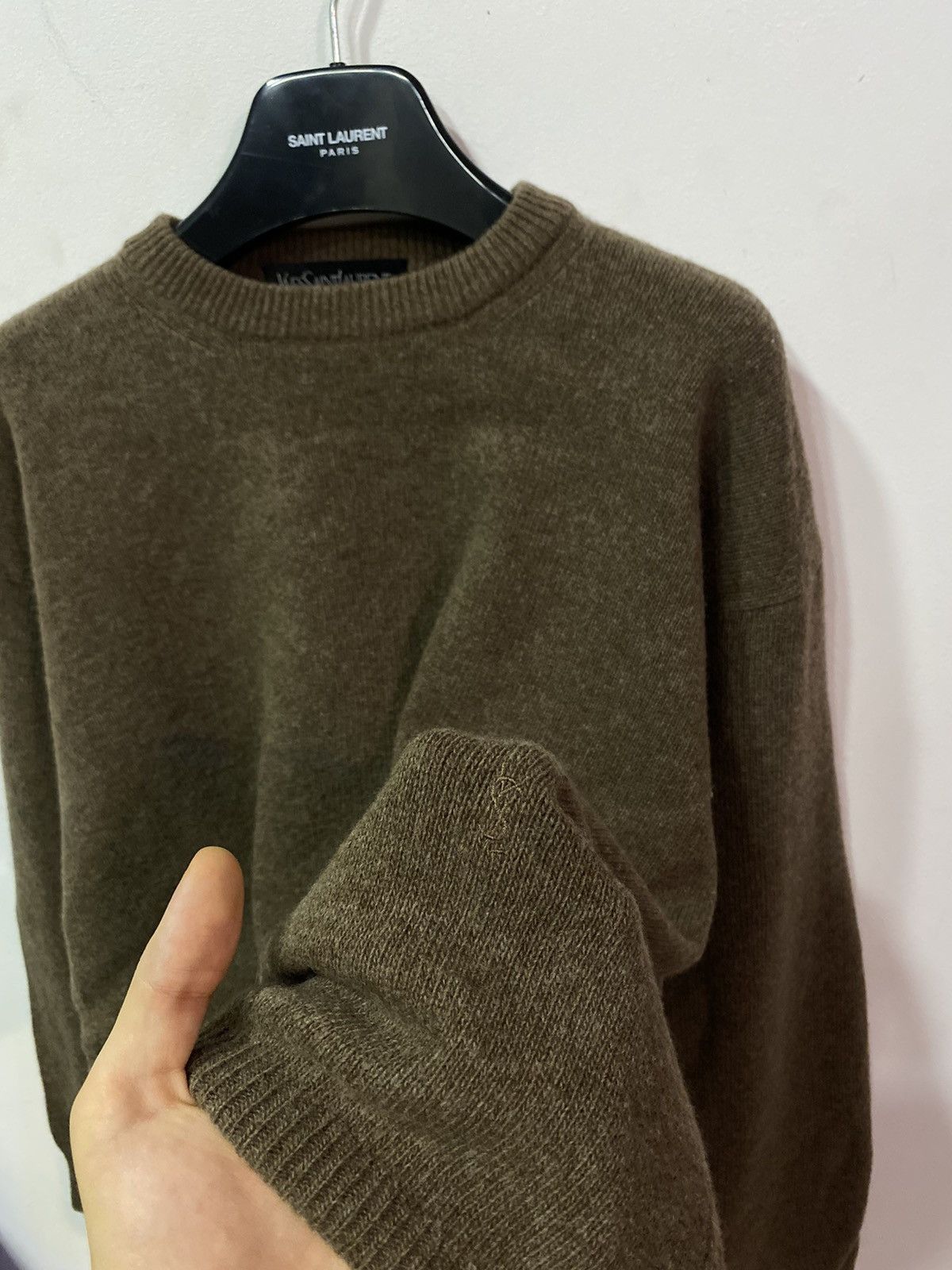 Yves Saint Laurent 🇮🇹Wool YSL Sweater Soft Vintage Sweatshirt Knit Paris Size US L / EU 52-54 / 3 - 6 Thumbnail